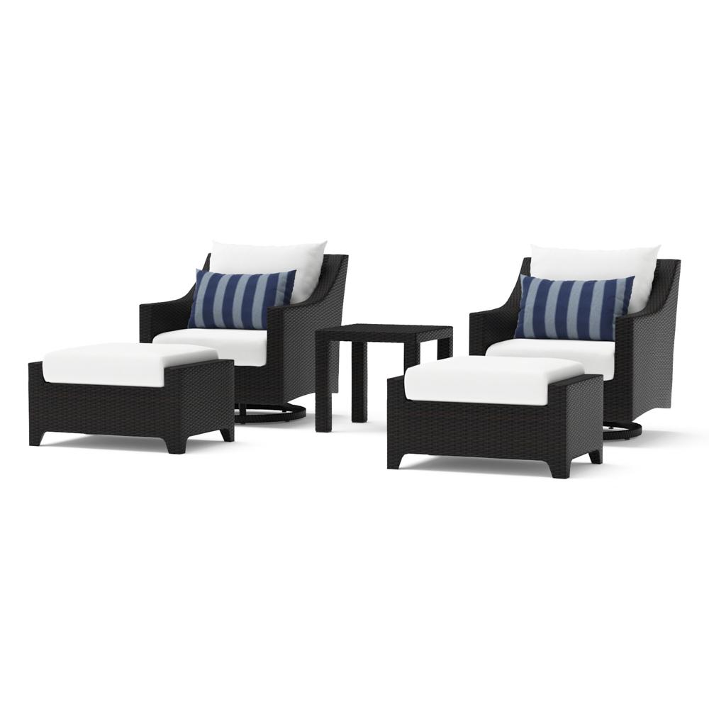 rst brands deco 5 piece club chair and ottoman set