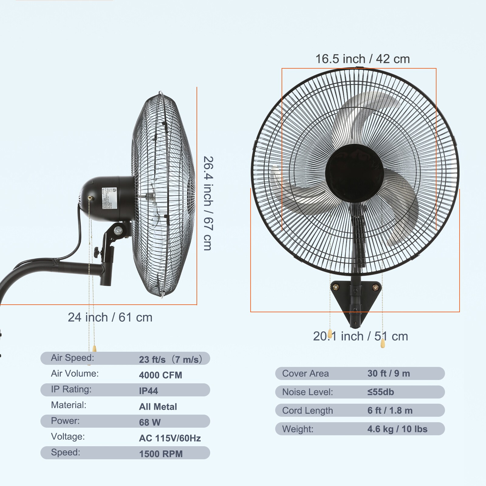 SVOPES SVOPESGYBGSFS00730V1 Wall-Mounted-Fans - View #6