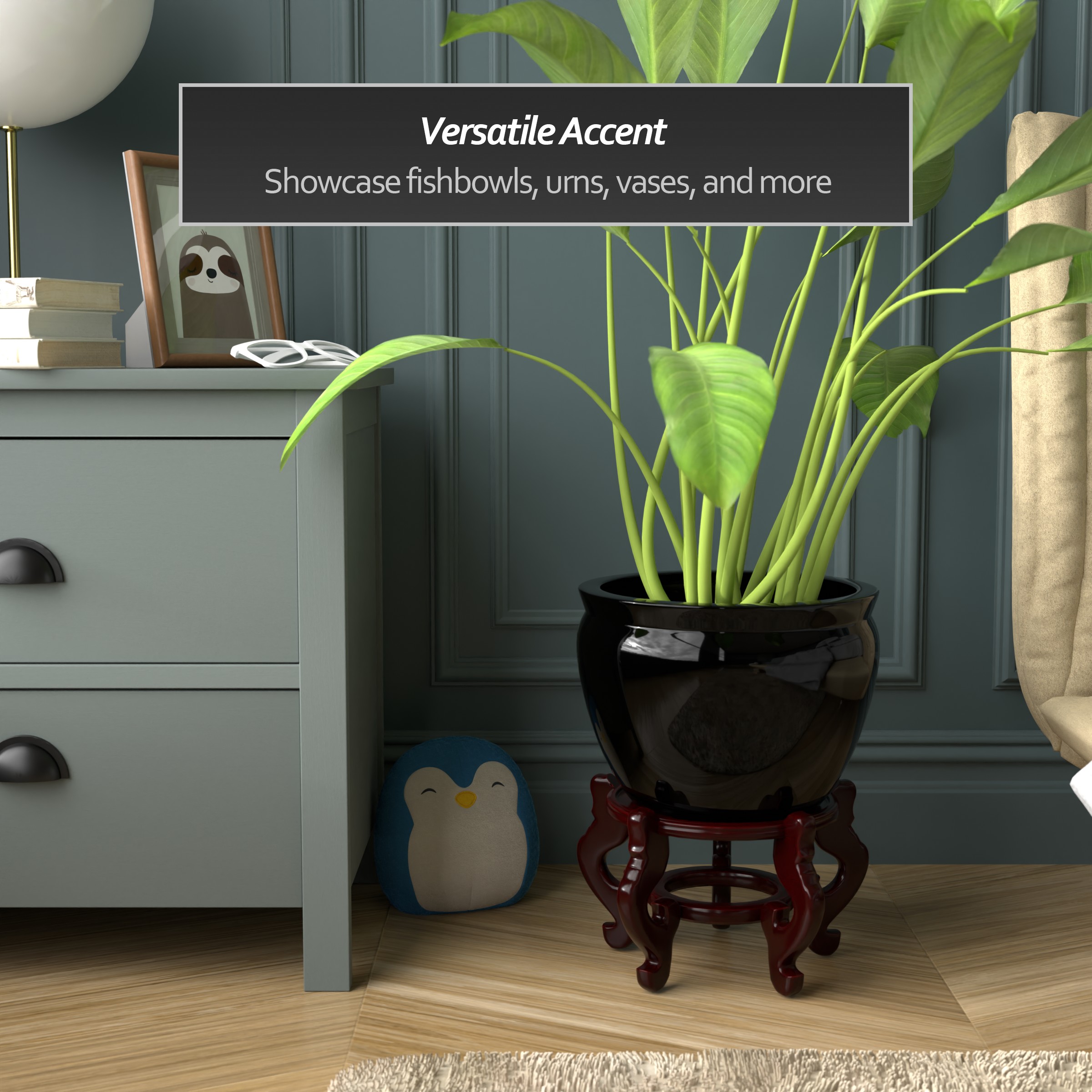 Oriental Furniture ST-FS102-SIZE8 Plant-Stand - View #6
