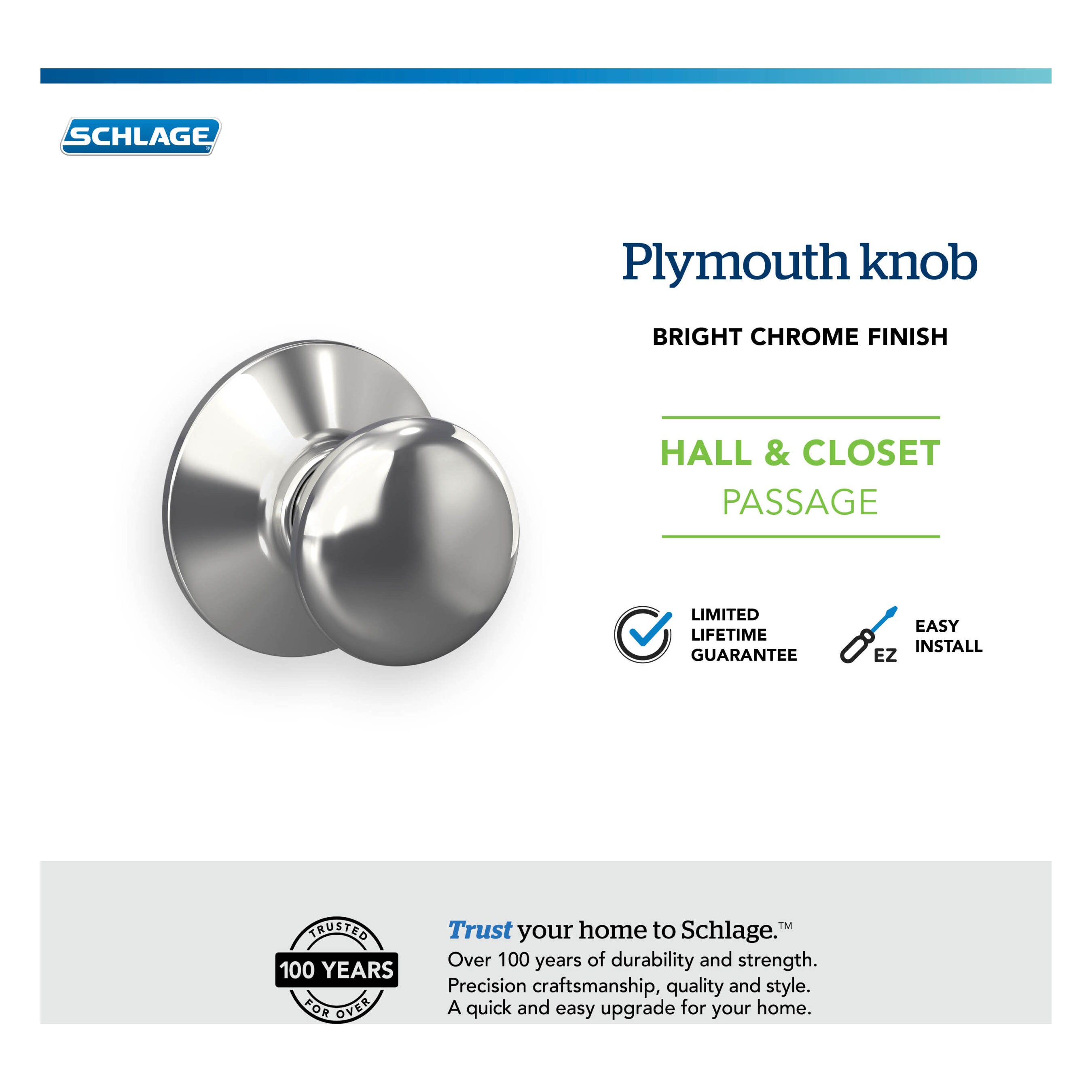 Schlage F10 PLY 625 Door-Knobs - View #6