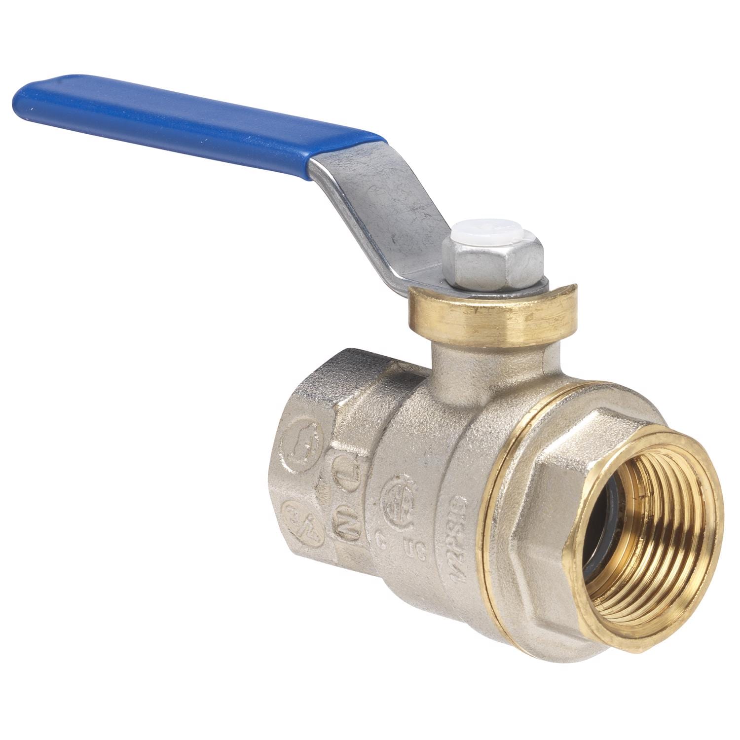 Homewerks - 1/2 in. Brass FIP Ball Valve Full Port Quarter Turn Lever For Water/Oil/Gas