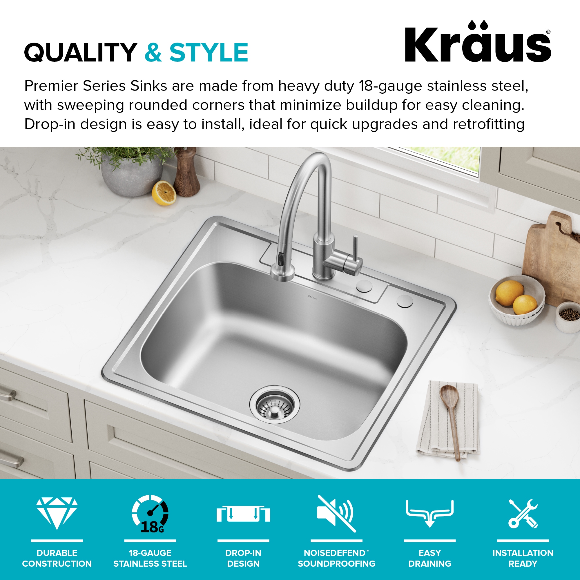 Kraus KTM101-25 Kitchen-Sinks - View #2