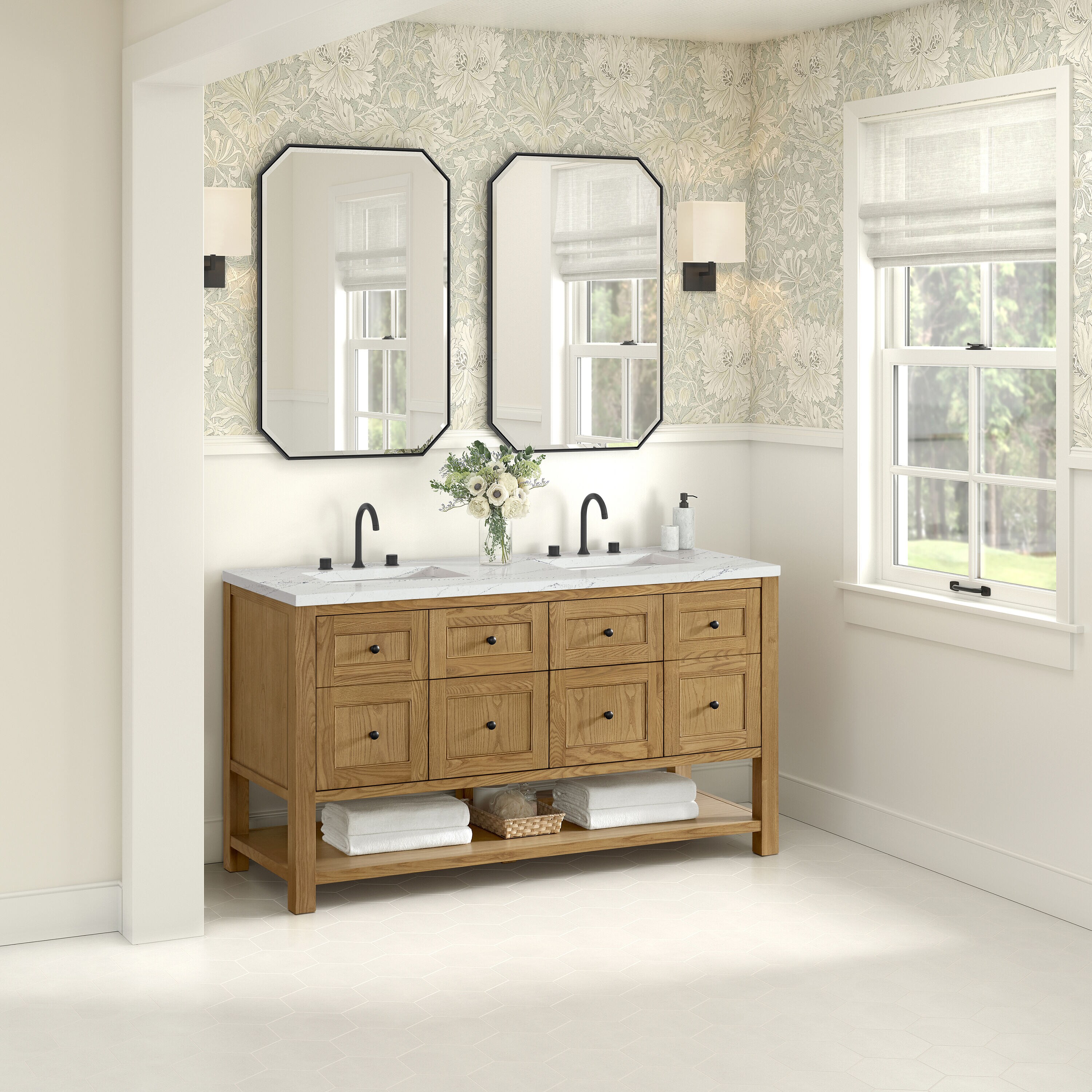 James Martin Vanities 330-V60D-LNO-3ENC Bath-Vanity-Combo - View #3