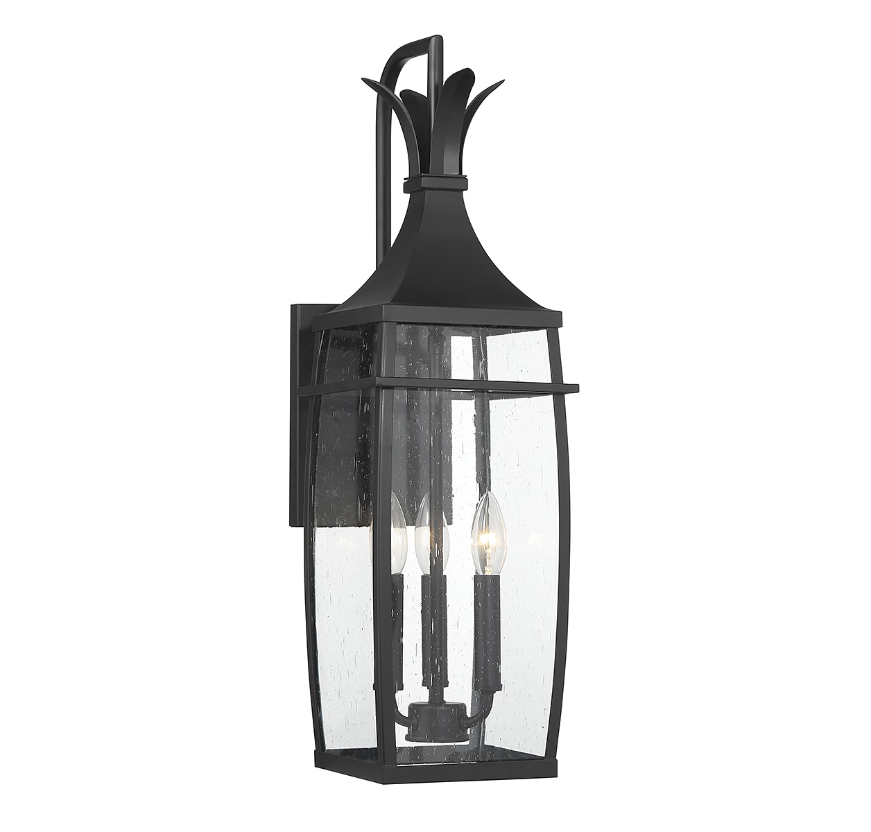 Savoy House 5-765-BK Montpelier 3 -Light 25-in H Matte Black Hardwired Outdoor Wall Light