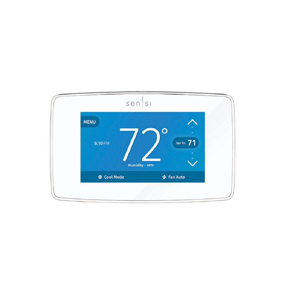 White-Rodgers 24-Volt 7-day Touch Screen Programmable Thermostat and Wi ...