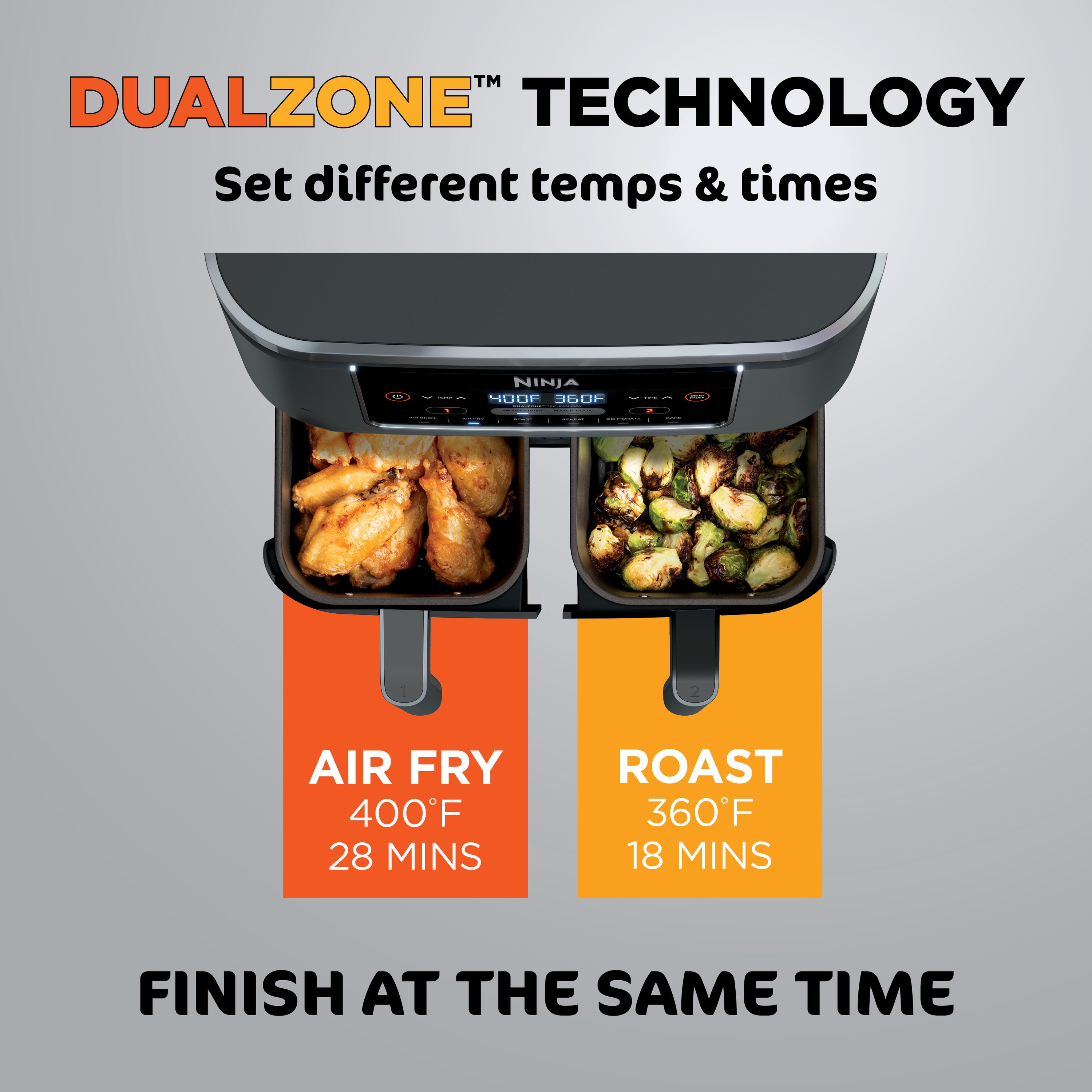 Ninja Foodi® 6-in-1 8-Quart 2-Basket Air Fryer with DualZone Technology