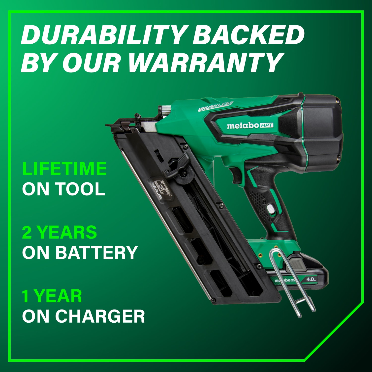 Metabo HPT NR1890DCSTM Cordless-Nailer - View #12