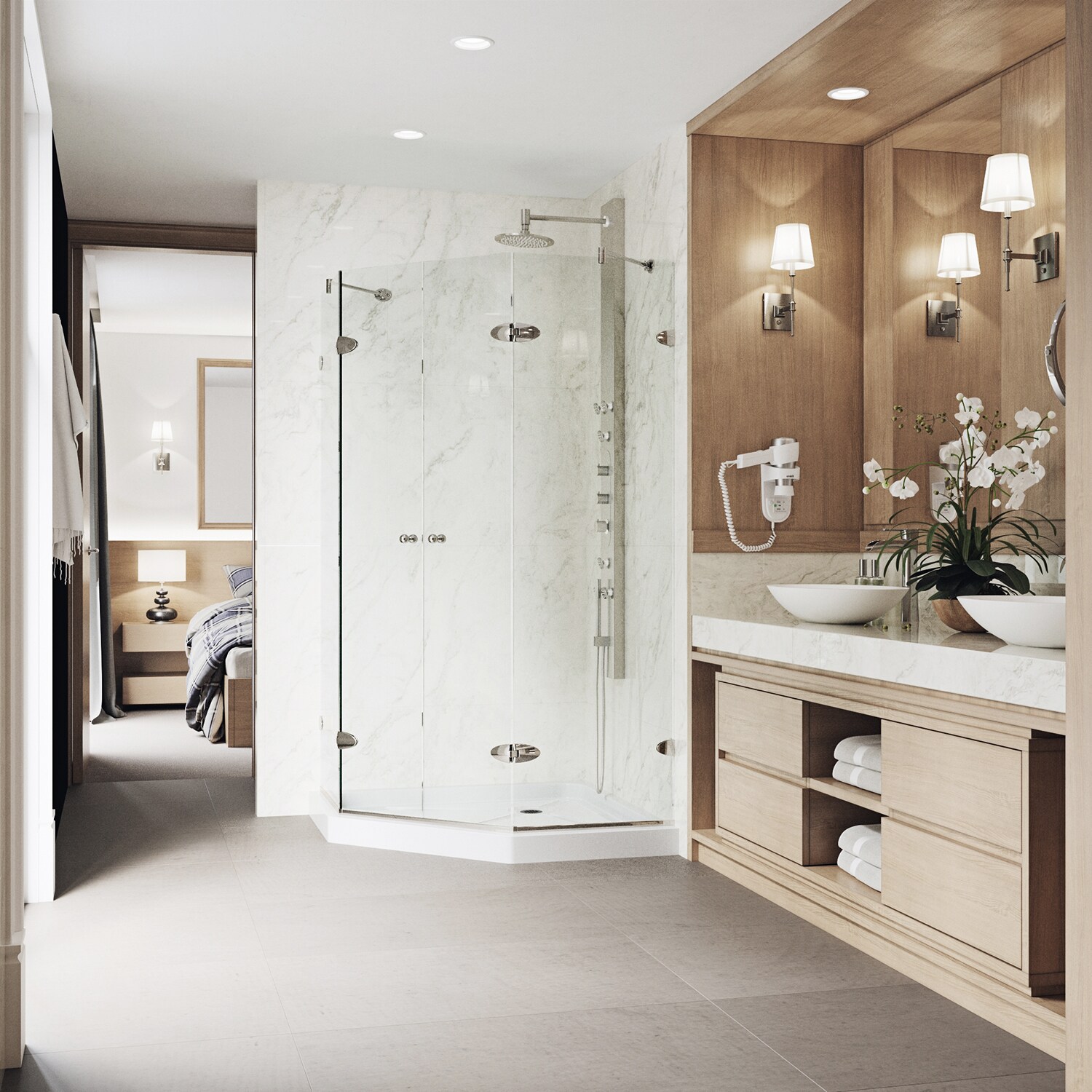 VIGO VG6063BNCL47WS Alcove-Shower-Kit - View #6