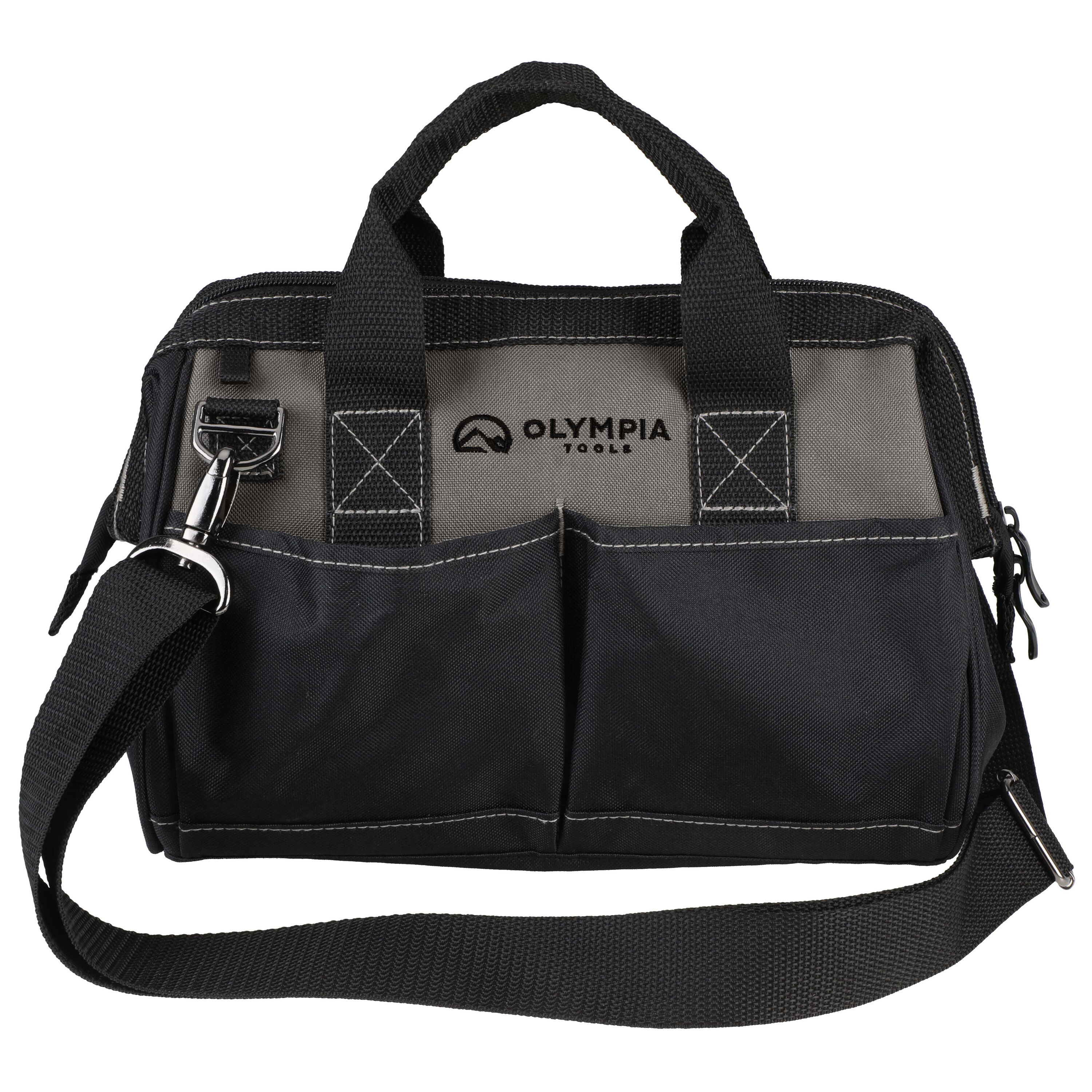 OLYMPIA 91-012 Black Polyester 10-in W x 12.01-in D x 7.01-in L Zippered Tool bag