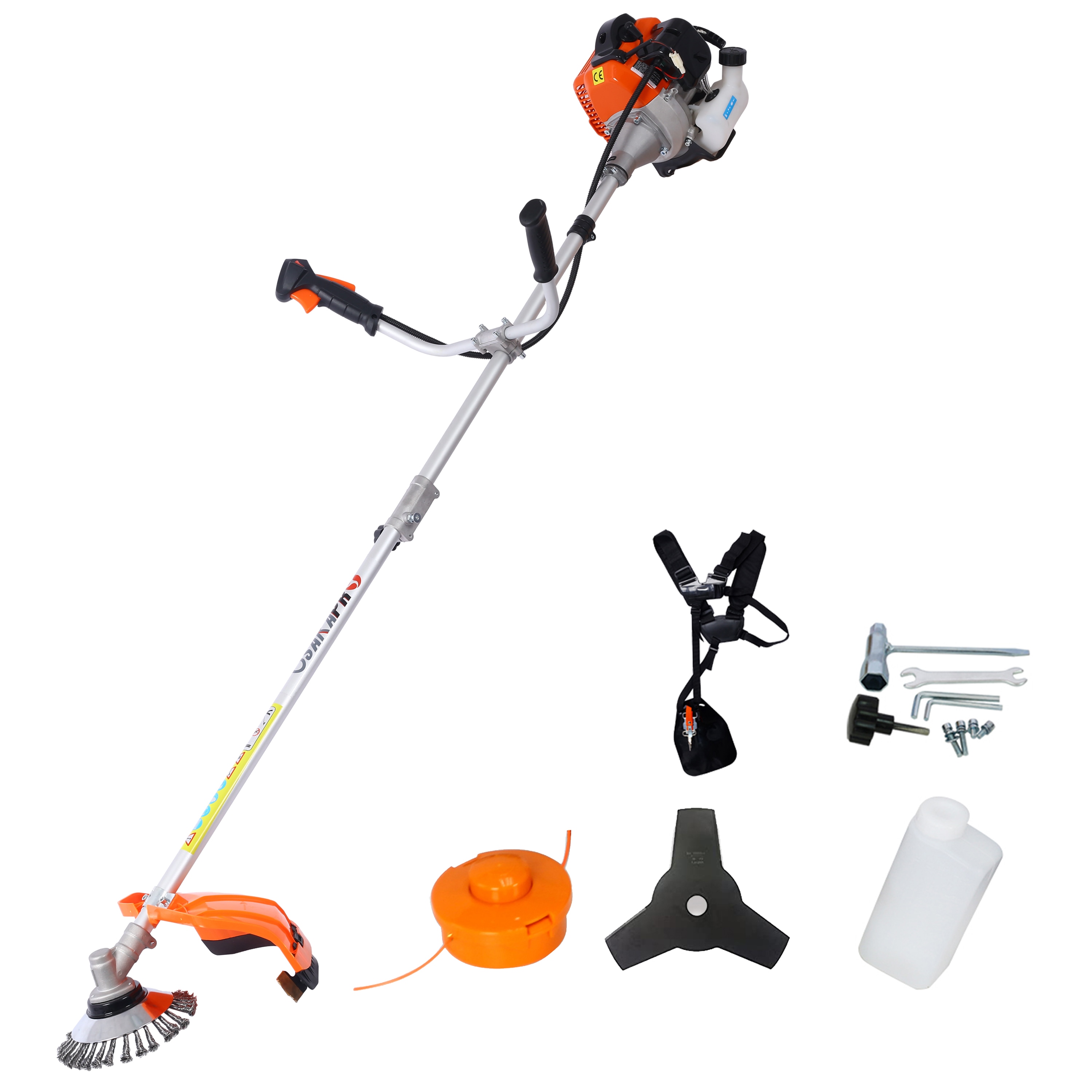 EXTRAUP YHLW2186137440 String Trimmer 51.7-cc 2-cycle 10-in Straight Shaft Corded Gas String Trimmer