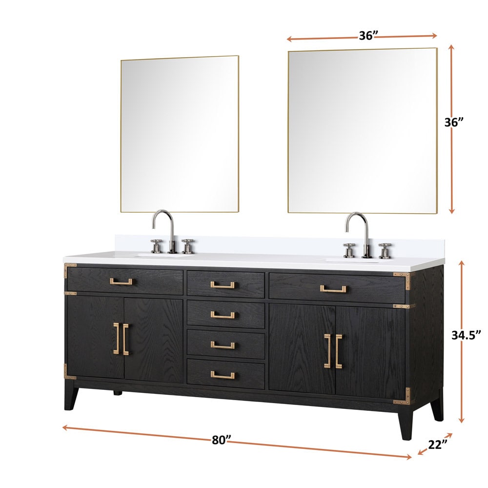 Lexora LVW80DJ310 Bath-Vanity-Combo - View #6