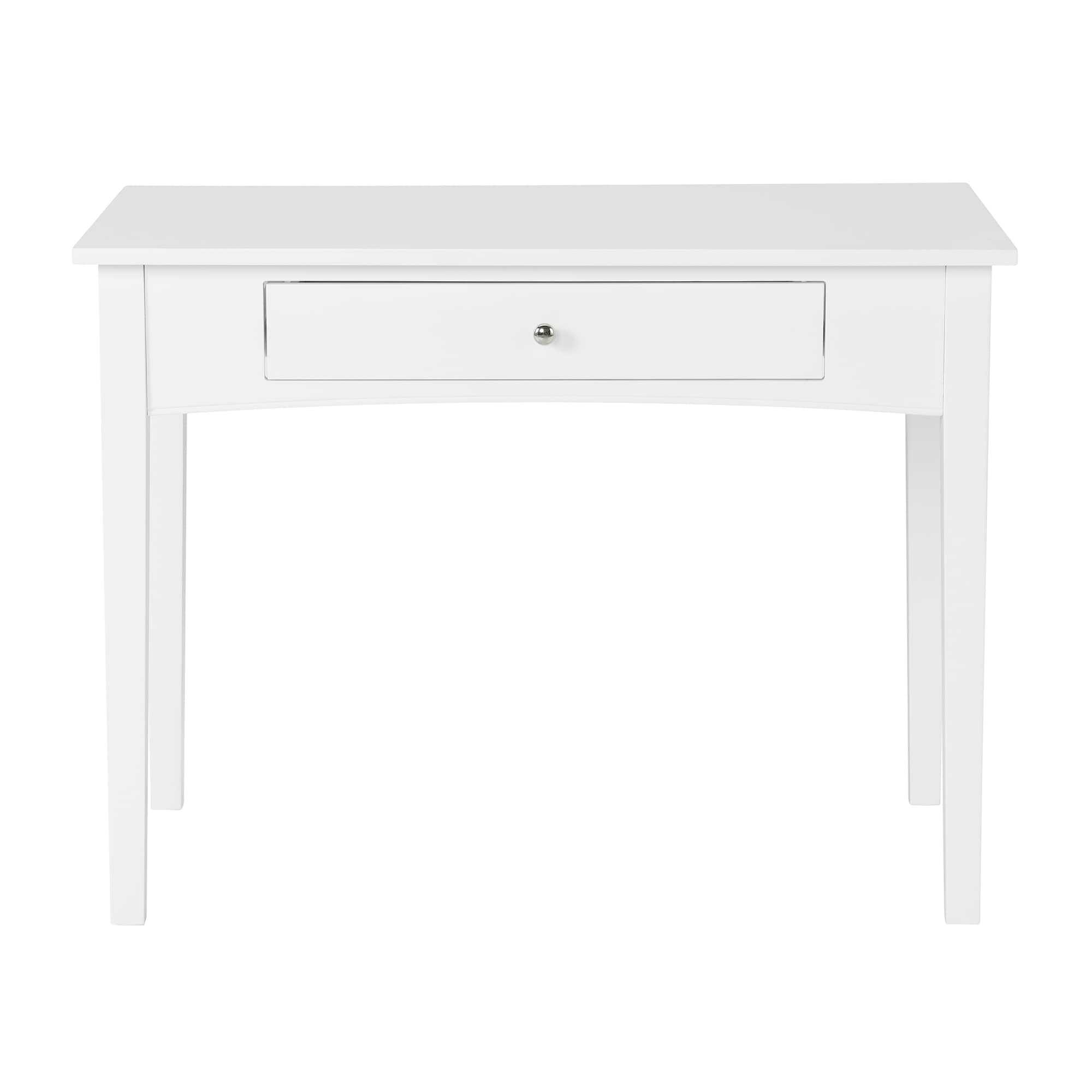 white mission style desk