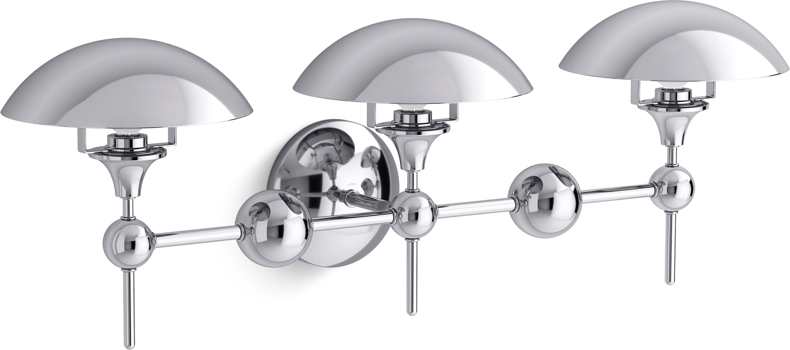 KOHLER 27946-SC03-CPL Vorleigh 31.63-in W 3 -Light Polished Chrome Transitional Wall Sconce