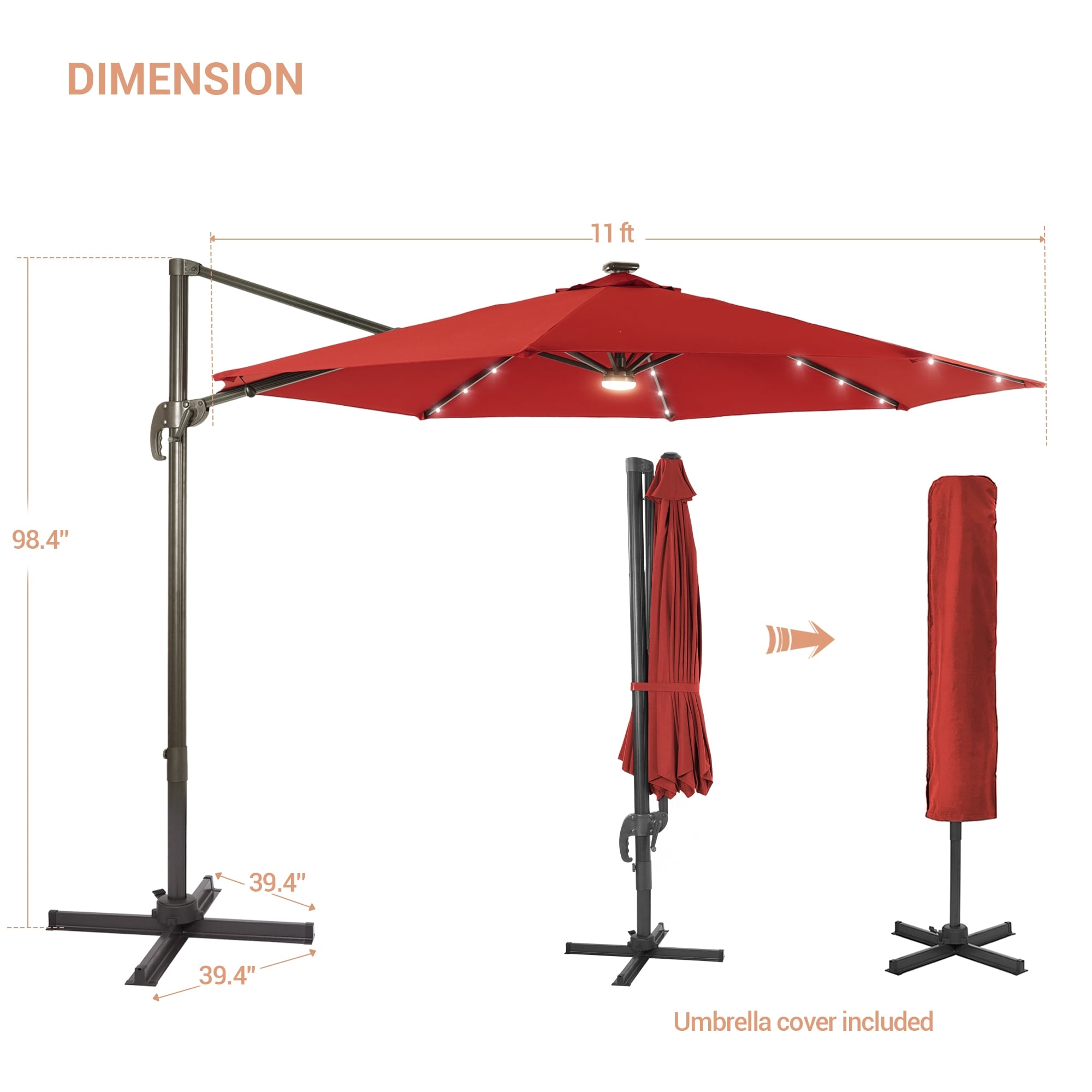 ACEGOSES LW-335RD-LED Umbrellas-2 - View #2