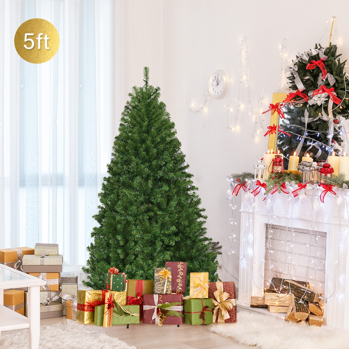 Costway CSHY000380 Artificial-Christmas-Trees - View #3
