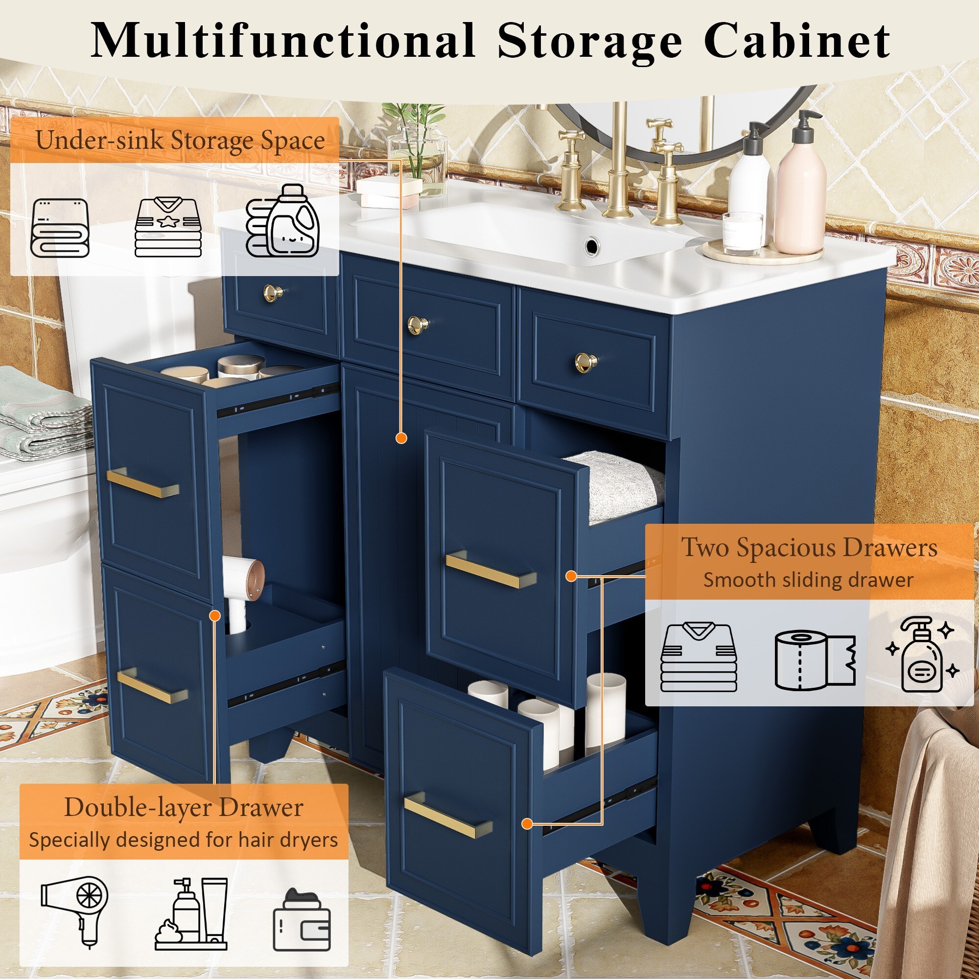 Dexmalle N729P255663C Bath-Vanity-Combo - View #5