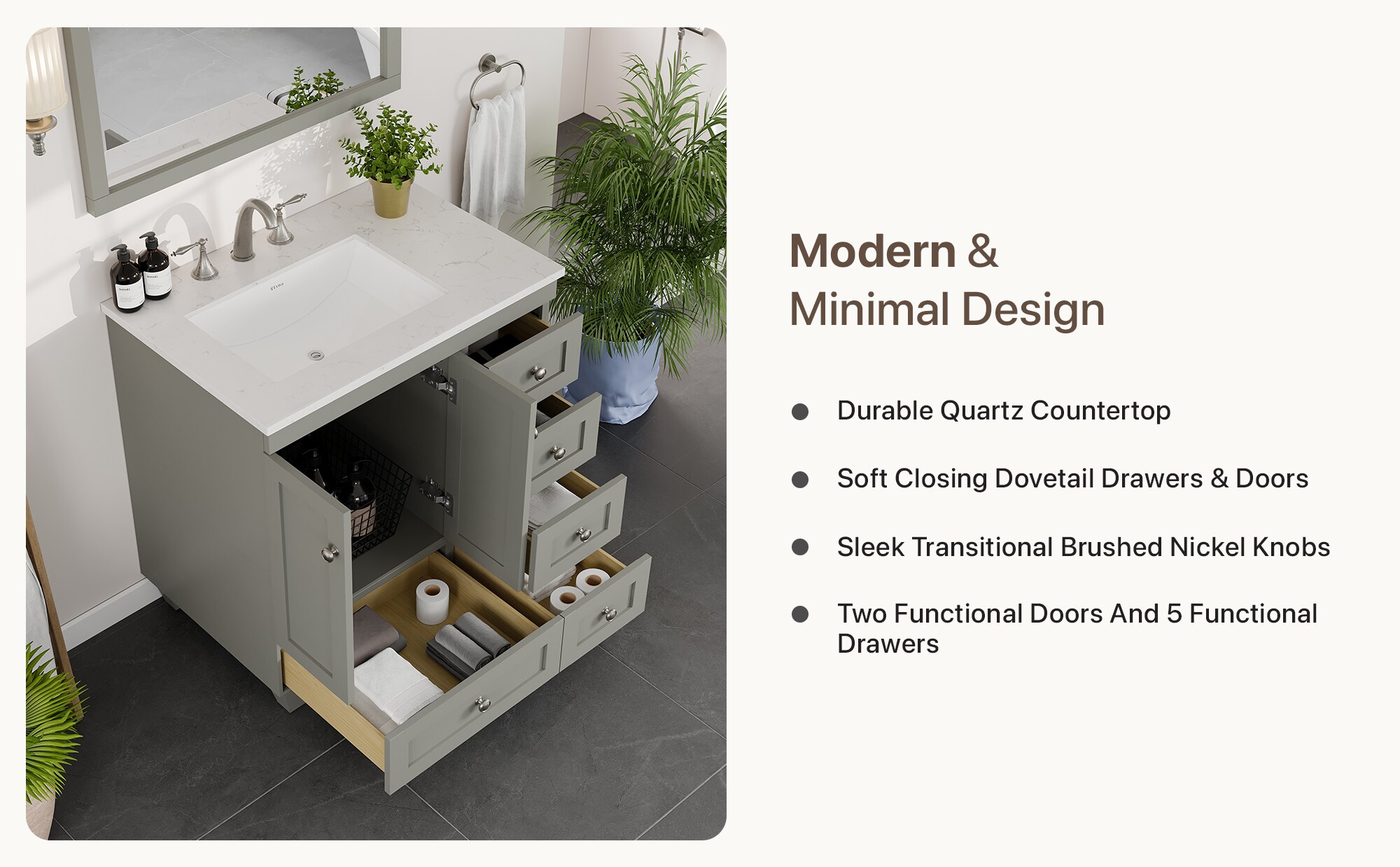 Eviva EVVN69-30GR-Q Bath-Vanity-Combo - View #9