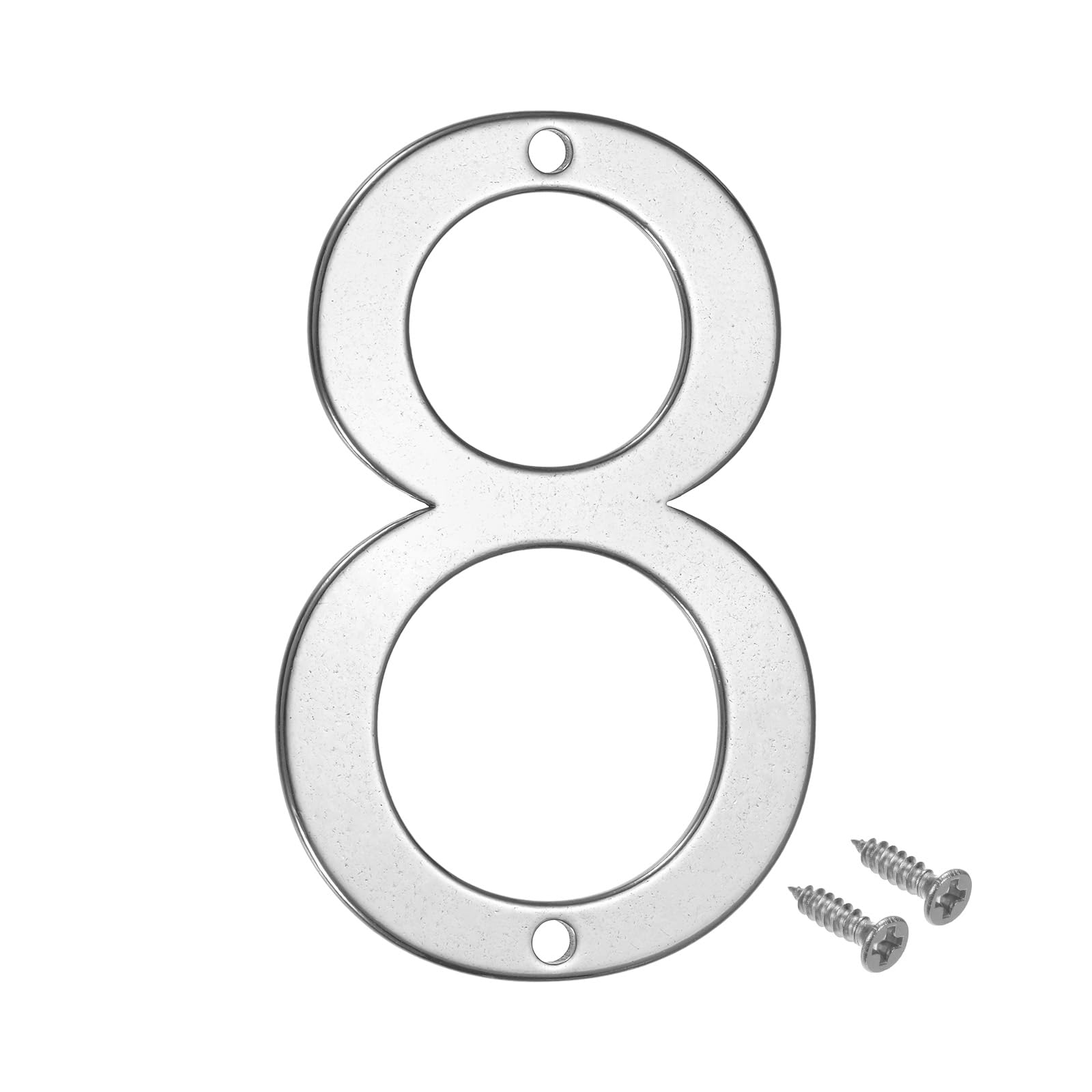 LILILIAN FMY 1 pack house number 8 silver 3 inch stainless steel for ...