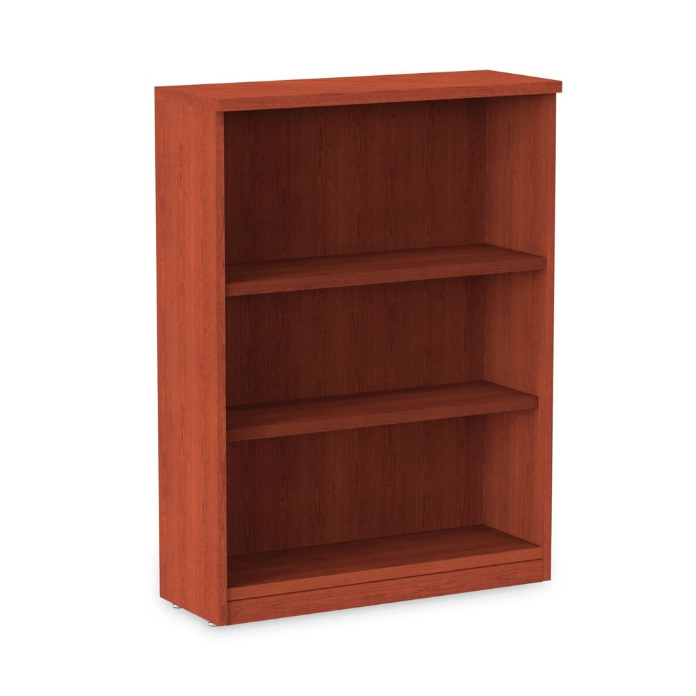 Alera Valencia Series 3-Shelf Bookcase in Medium Cherry - 31.75 inches x 14 inches x 39.38 inches #ALENVA634432MC