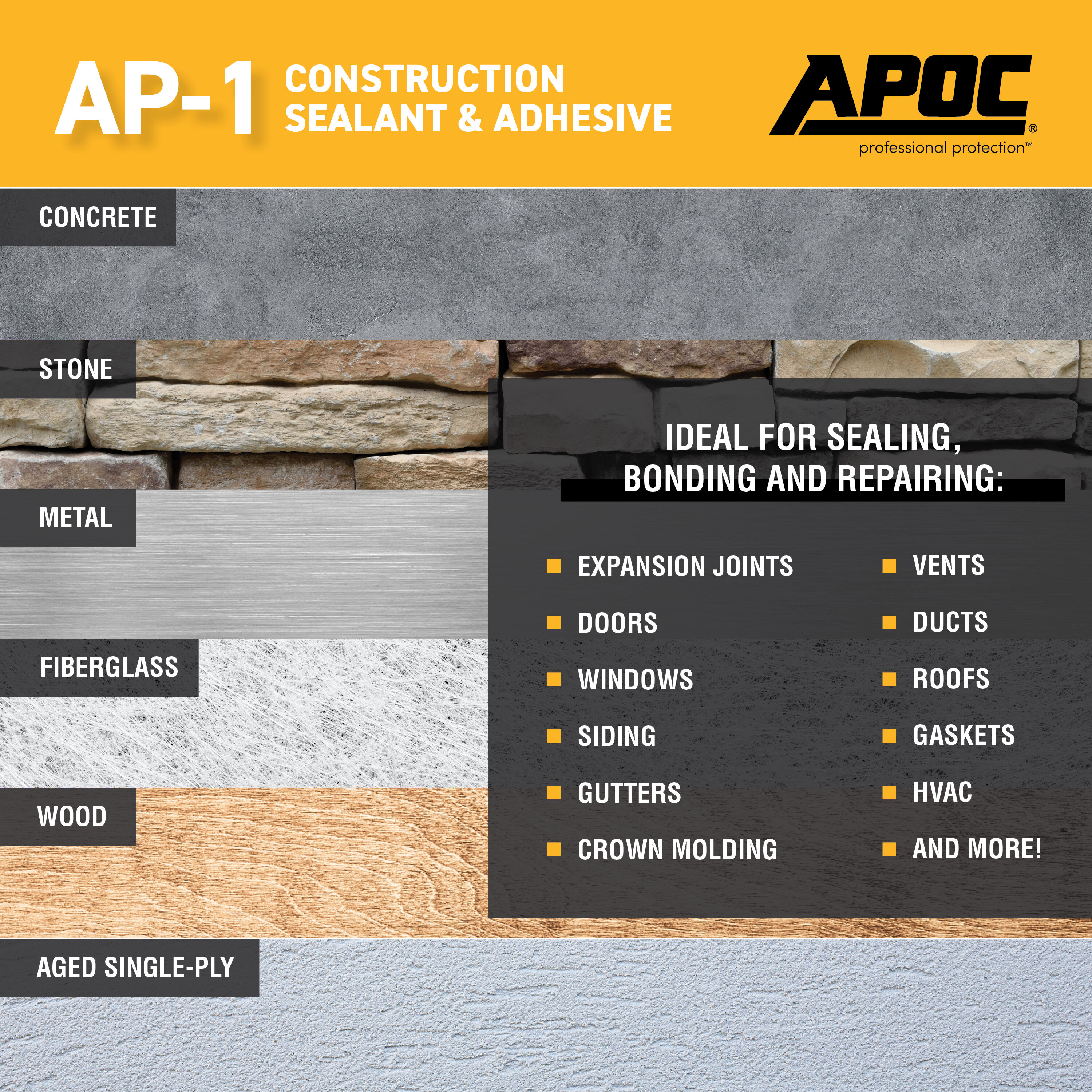 APOC AP-1000-7-61 Roof-Sealants - View #3