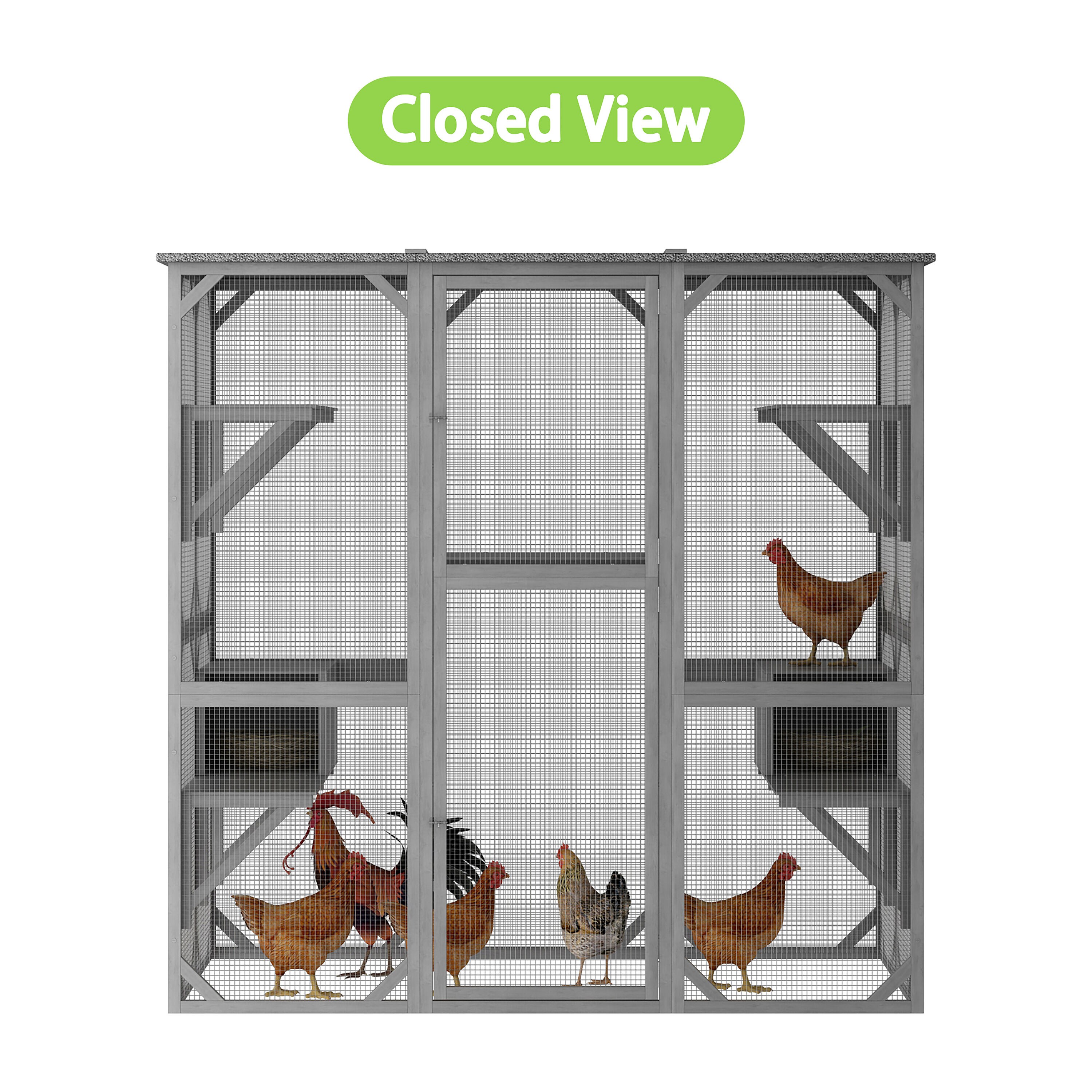 MIDHAM KF150139-01+02 Chicken-Coops-Rabbit-Hutches - View #6