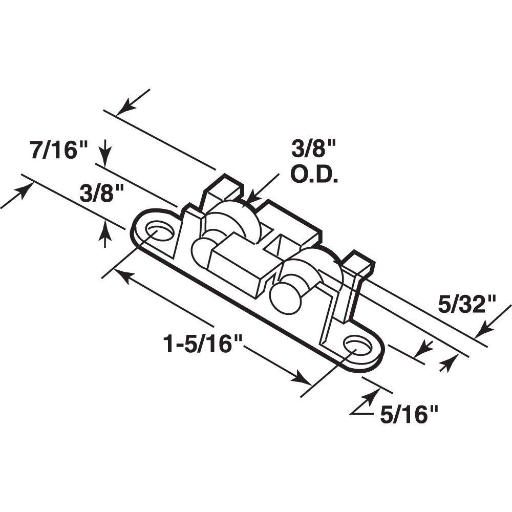 Prime-Line G 3091 Horizontal-Sliding-Window-Rollers - View #2