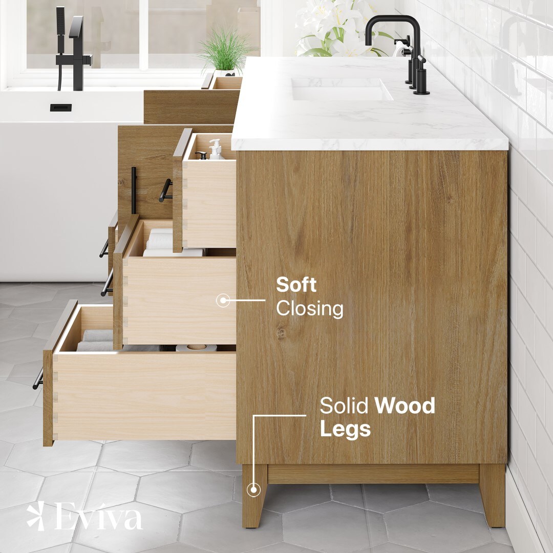 Eviva EVVN616-60OAK-SS Bath-Vanity-Combo - View #8
