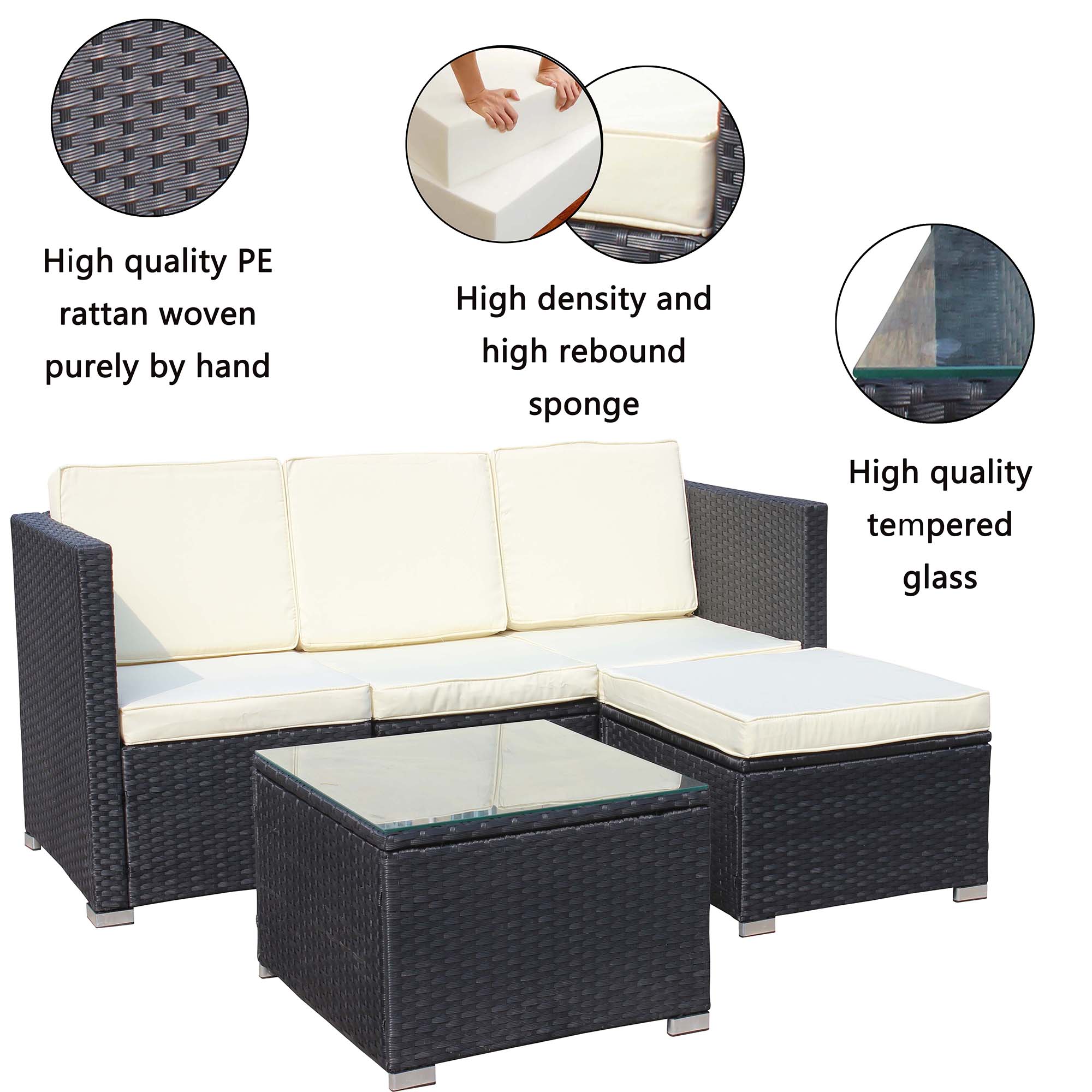 SINOFURN SYB260046GY Patio-Sofas-Daybeds - View #5