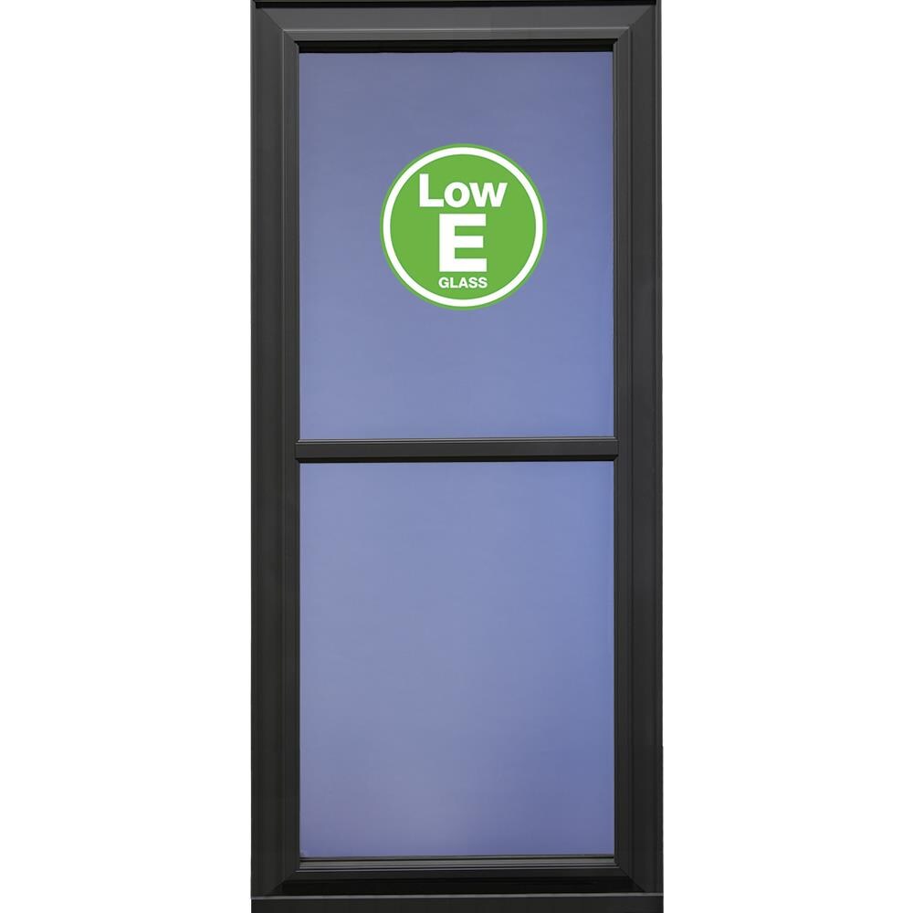 LARSON Tradewinds Premium 36-in x 81-in Graphite Full-View Aluminum Storm Door