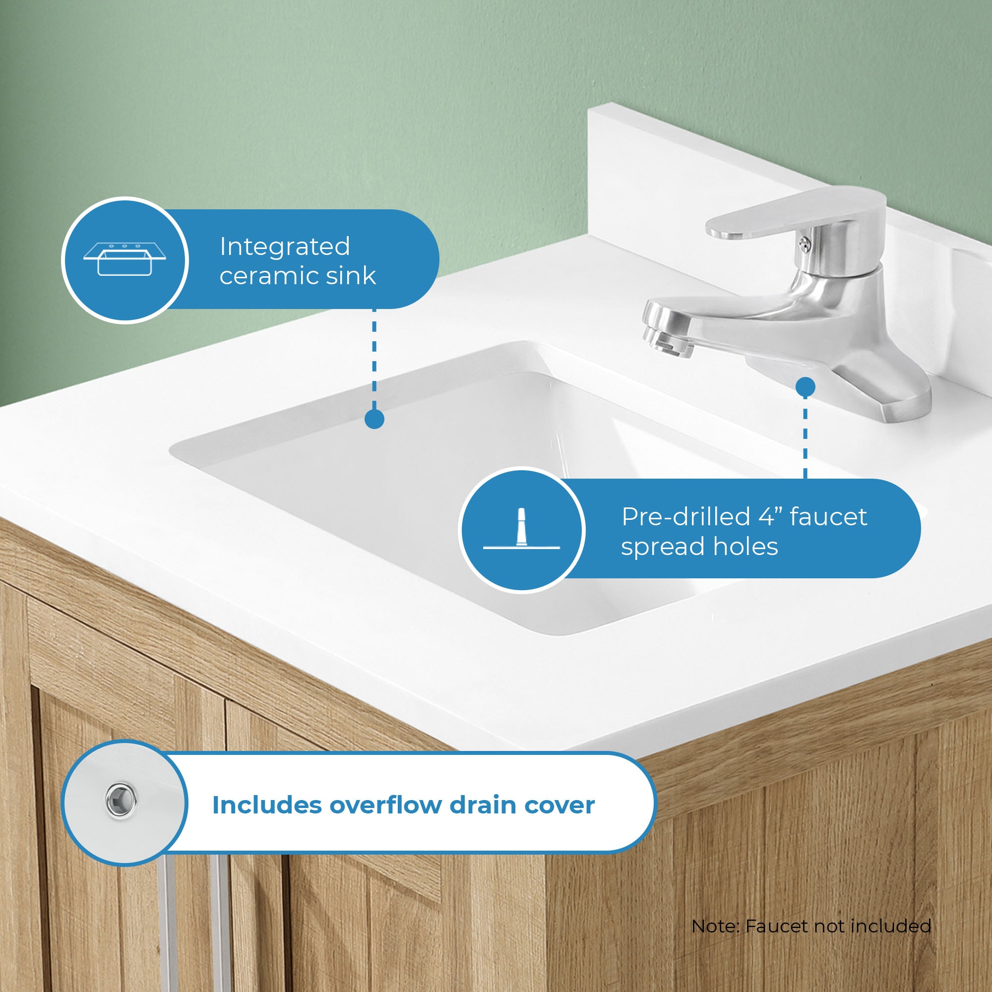 OVE Decors 15VVAR-DARW24-124 Bath-Vanity-Combo - View #6