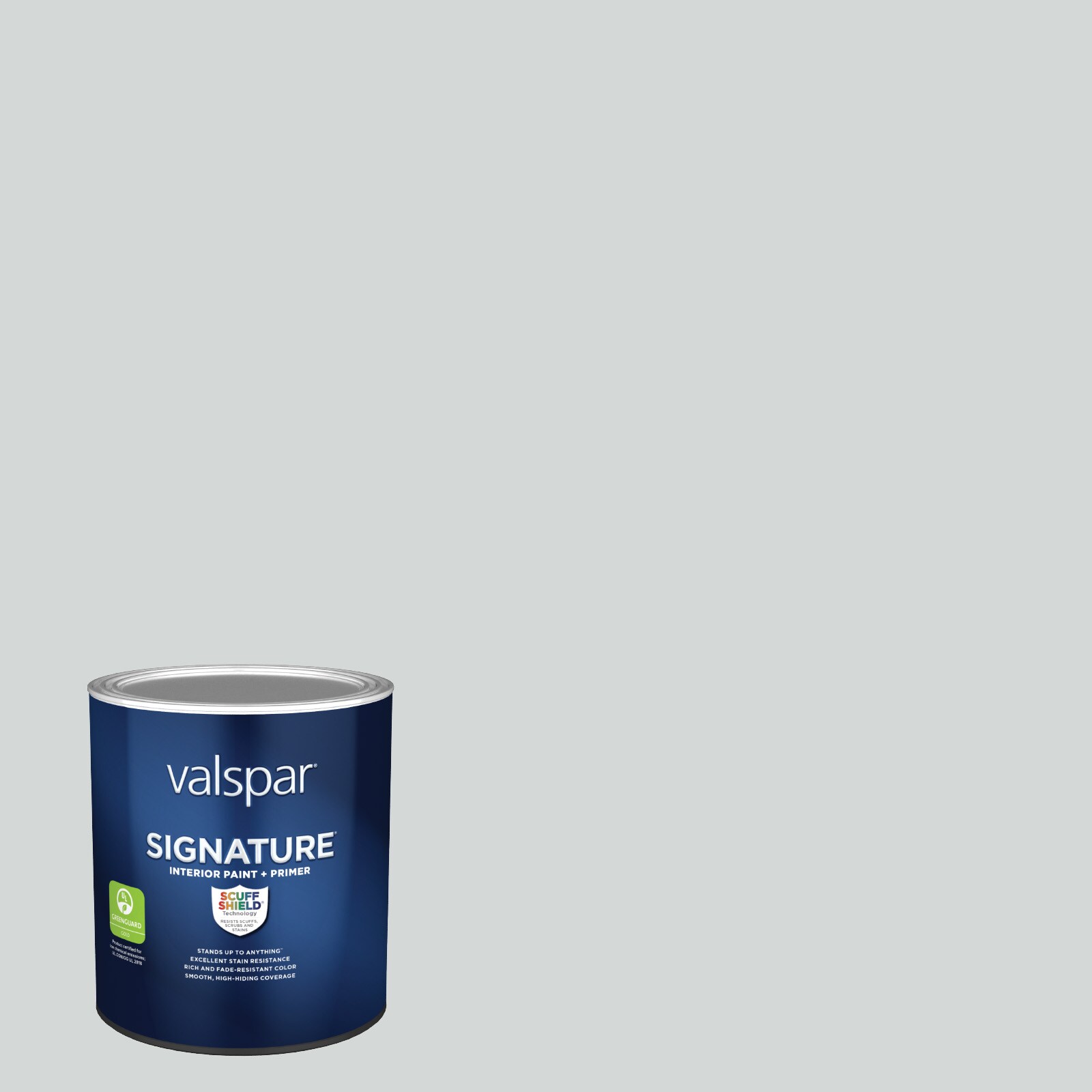 Valspar Signature Eggshell Olympus White Hgsw1447 Latex Interior Paint Primer 1 Quart In The