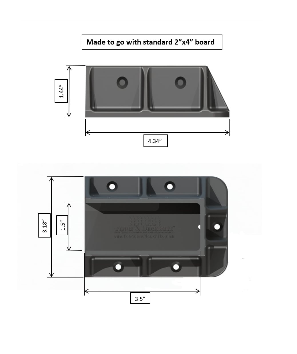 Fence & Deck Rite FDR-RH-48 Deck-Adapters - View #5