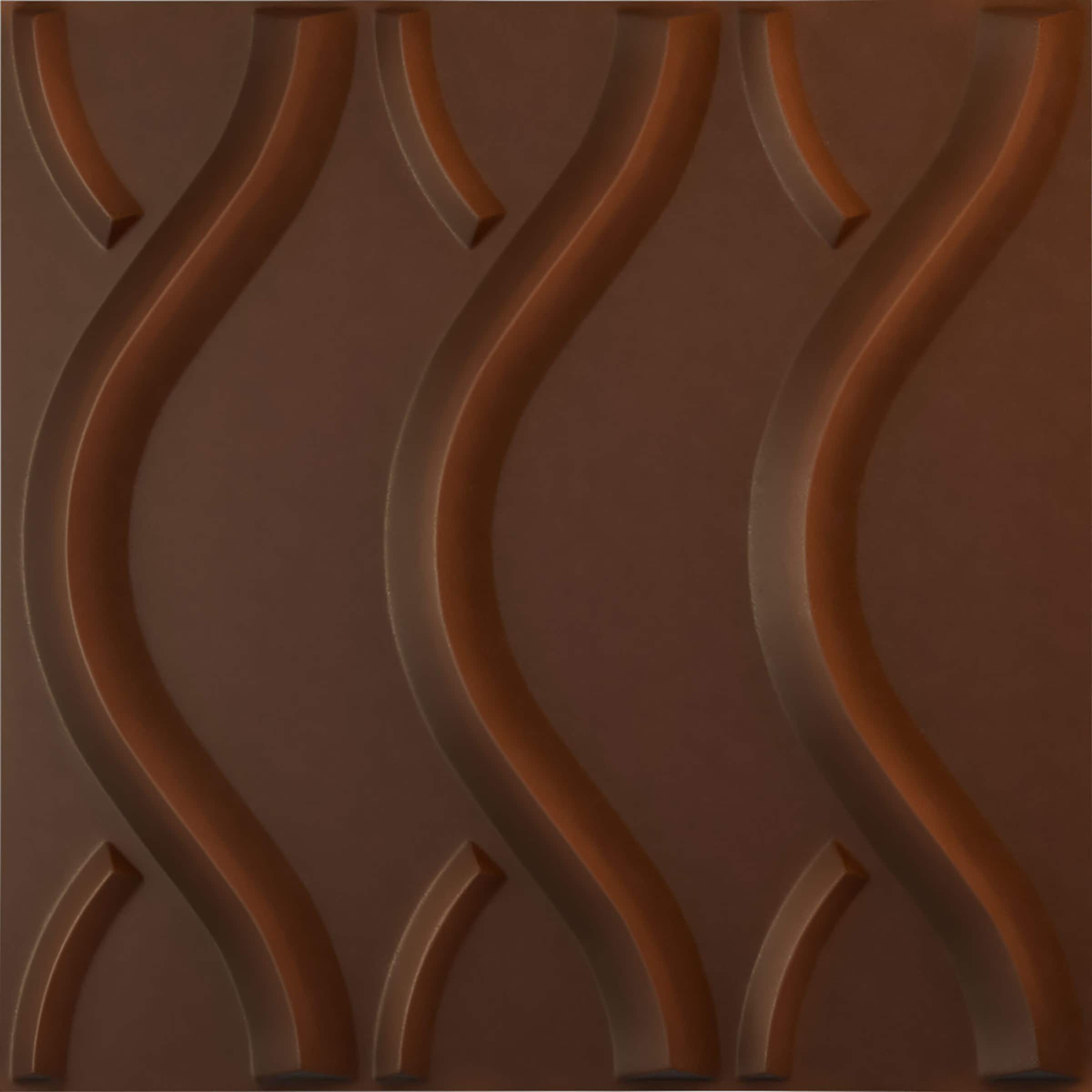 Ekena Millwork WP20X20NXDRU 19-5/8-in x 19-5/8-in Embossed Universal Aged Metallic Rust PVC Wall Panel