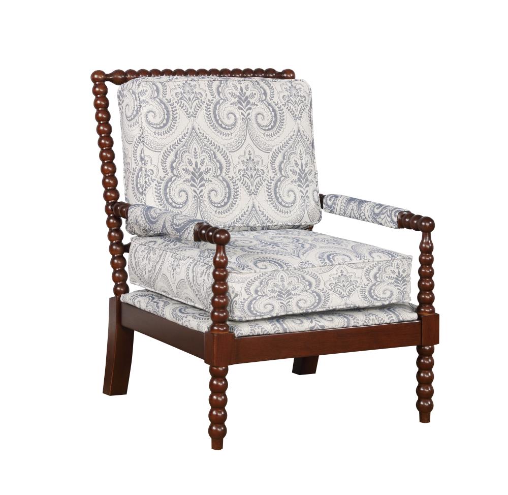 Linon CH071BLU01U Sussex Modern Blue Accent Chair