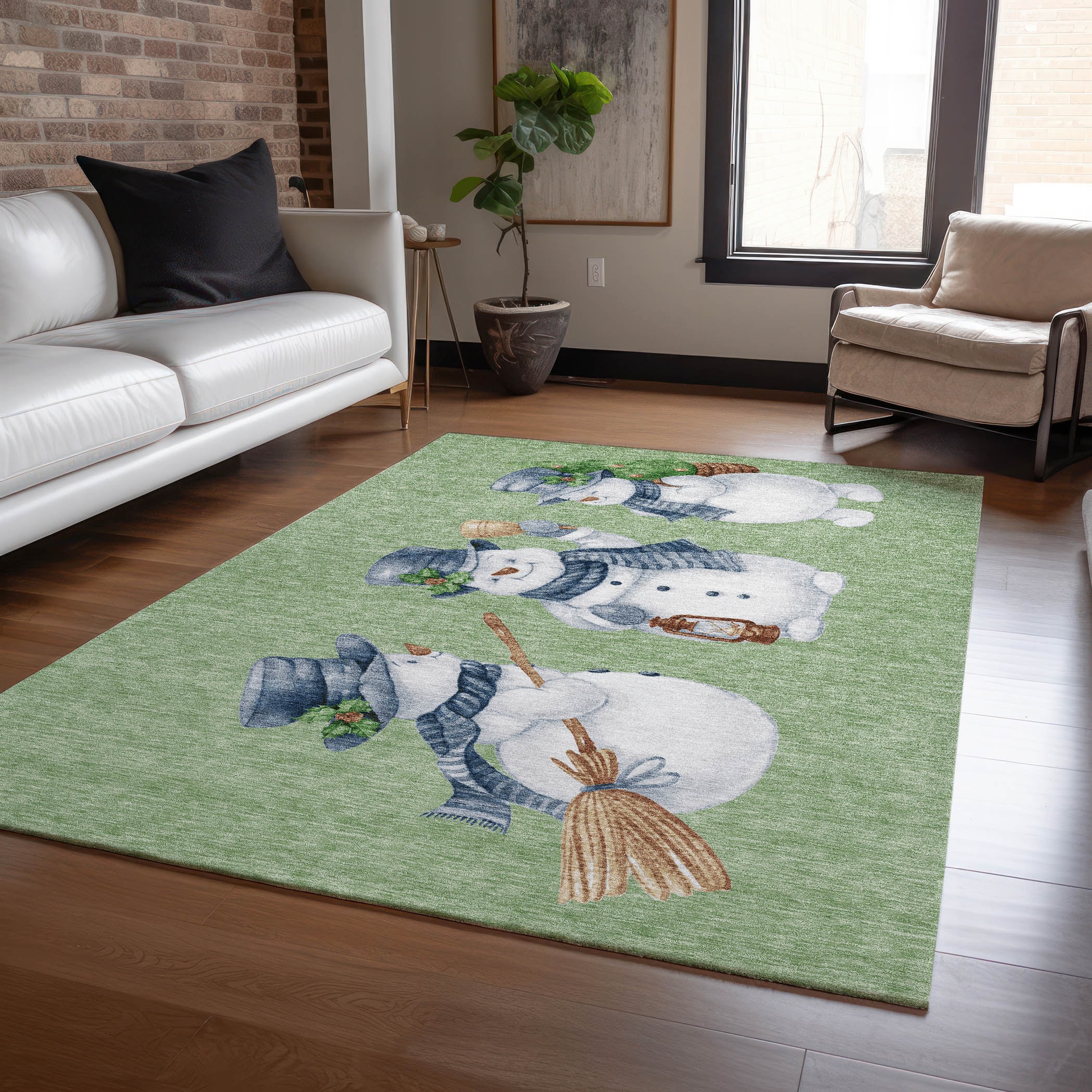 Addison Rugs ACN1826AL30X46 Chantille ACN1826AL 2 x 3 (ft) Loomed Polyester Aloe Rectangular Indoor/Outdoor Machine washable Area rug