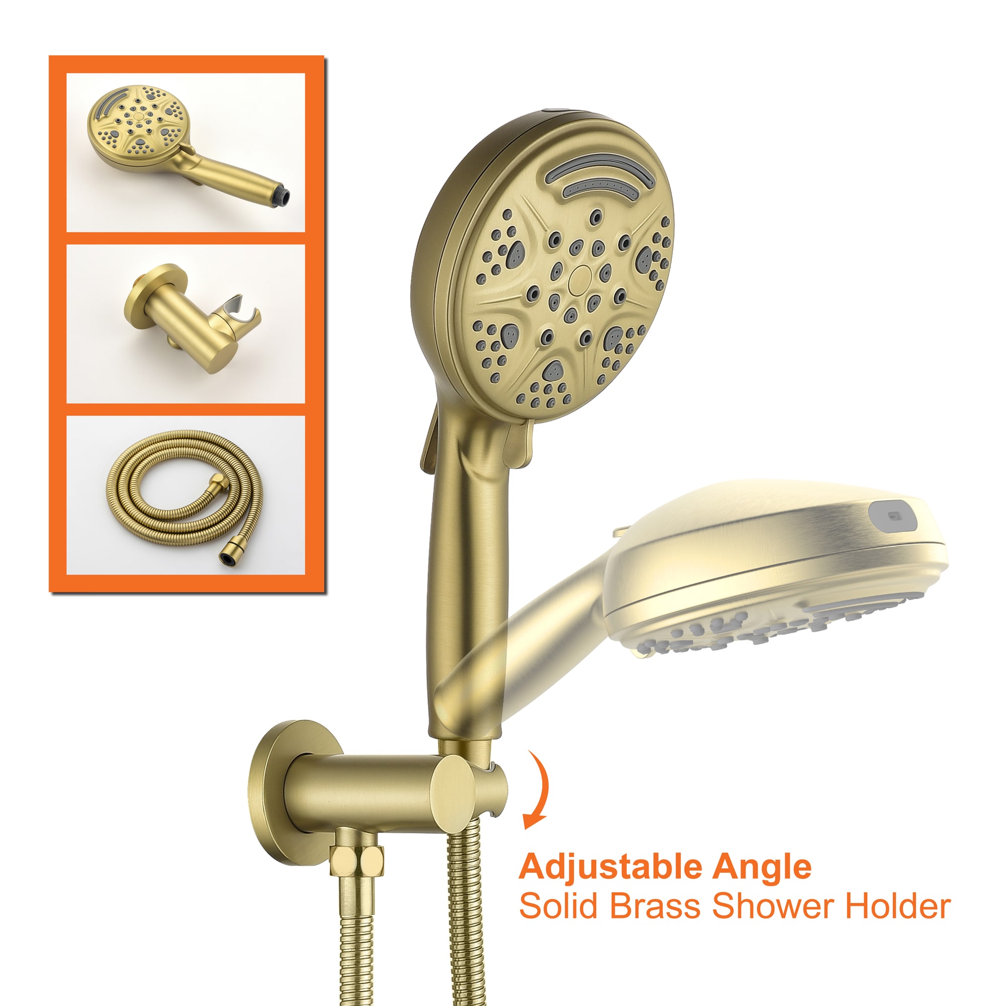 WELLFOR FH75010-ORB Showerhead-Bar-Panels - View #7