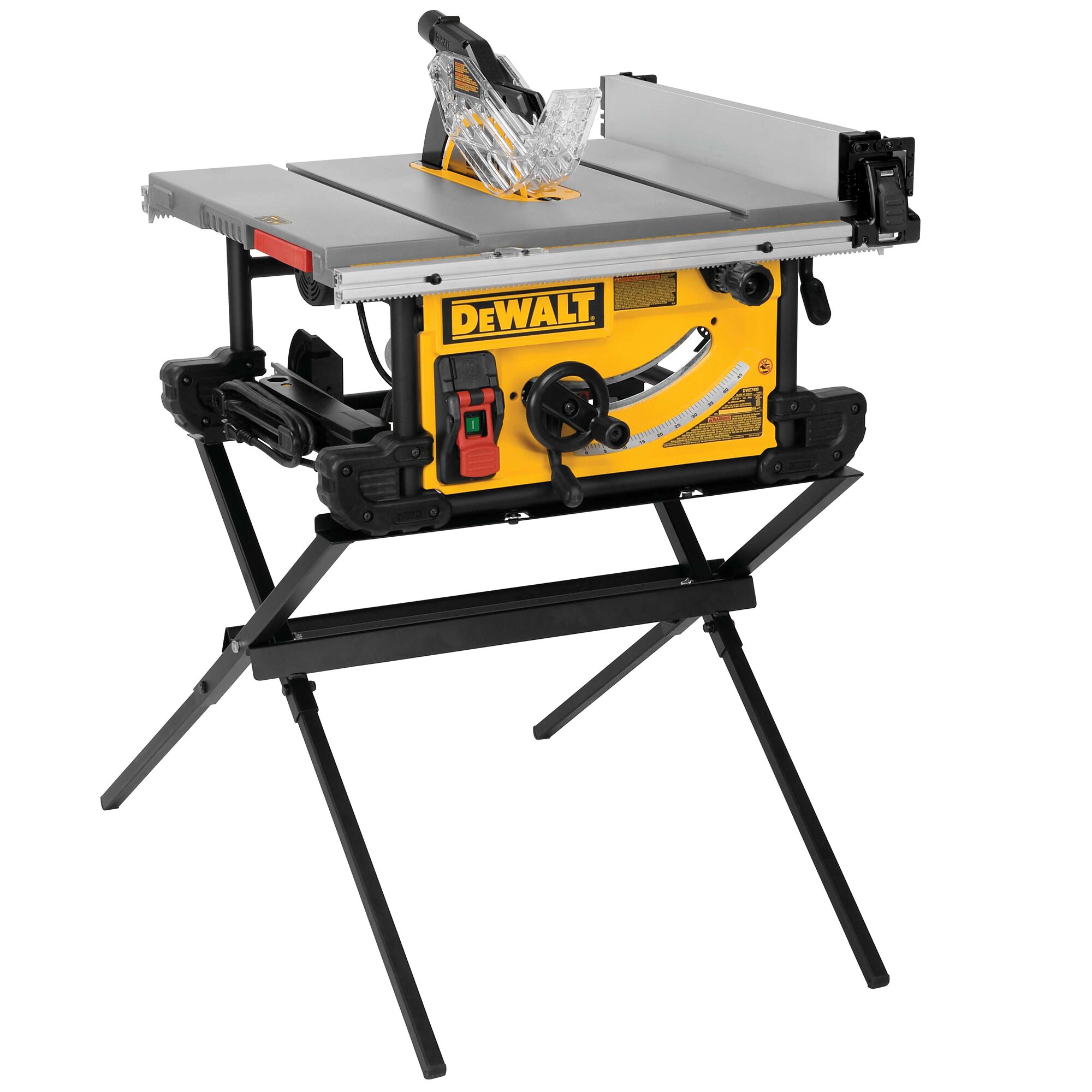 DEWALT 10-in 15 -Amp 120 -Volt Portable Jobsite Table Saw with Folding Stand #DWE7491X