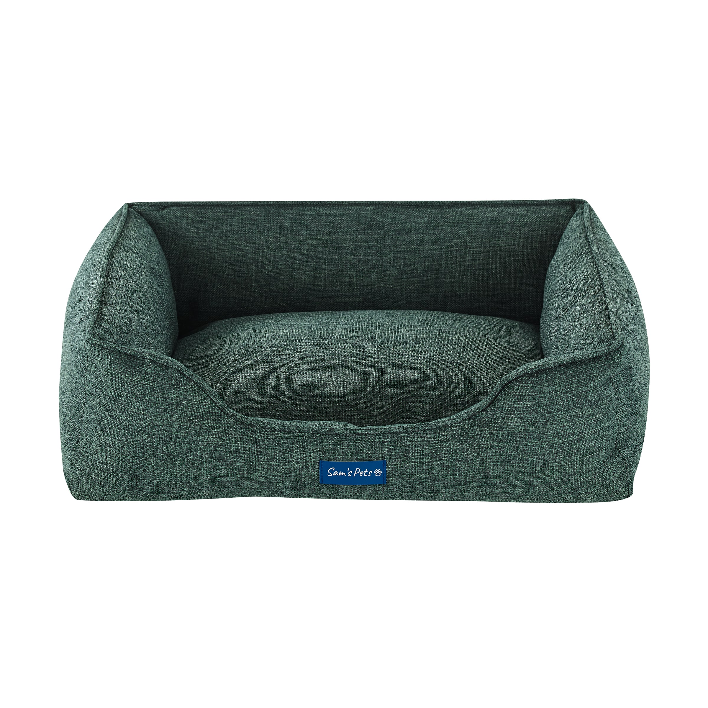 Sam's Pets Square Brown Bolster Dog Bed (Medium) in the Pet Beds