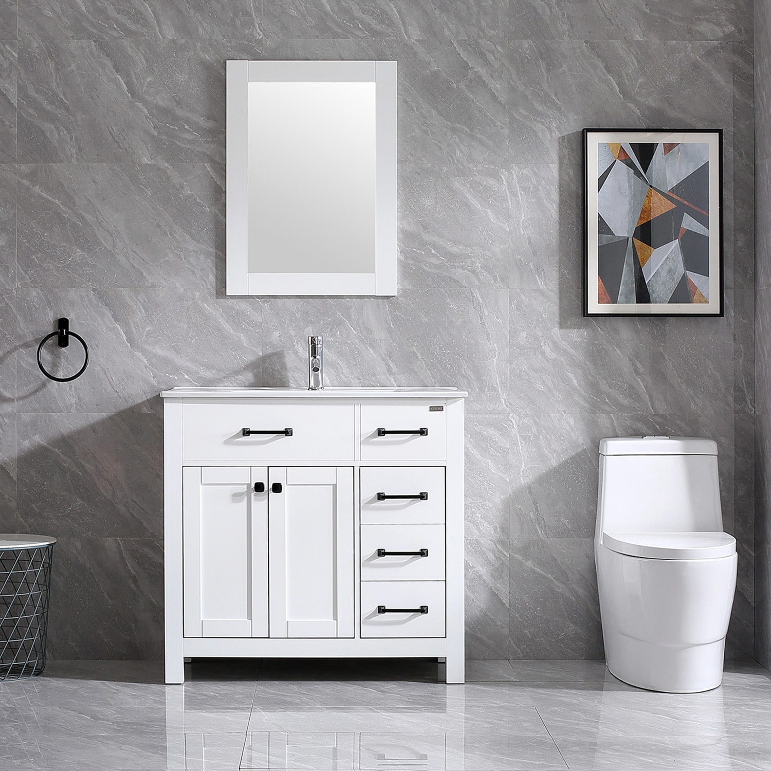 WONLINE USBR4486&USBR4460 Bath-Vanity-Combo - View #3