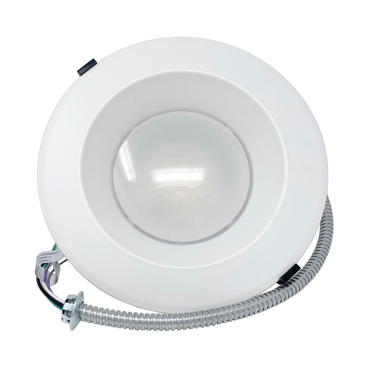 LED One LOC-8DL-MW-MCCT Dark Gray 8-in 2350-Lumen Switchable Round Dimmable LED Canned Recessed Downlight