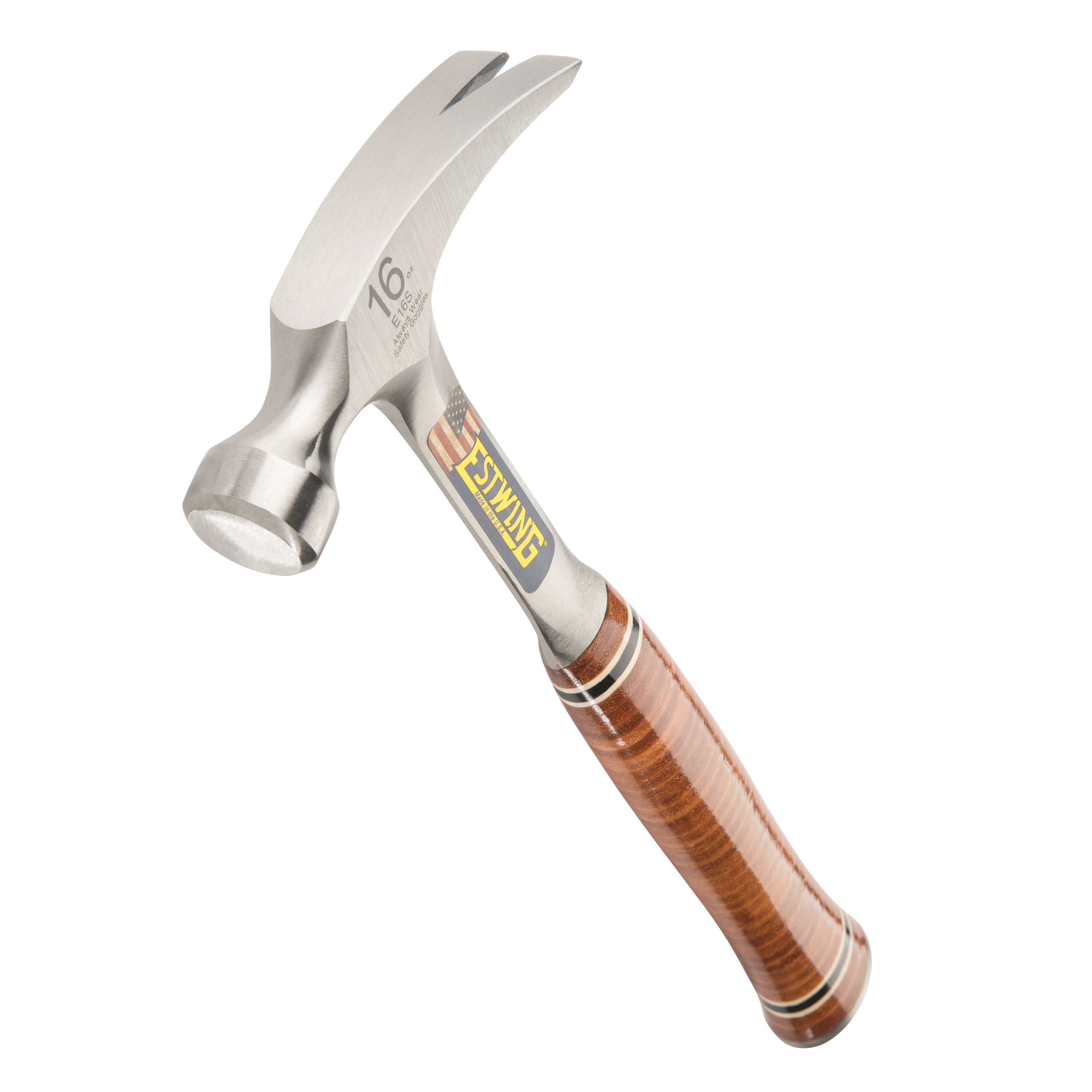 Estwing E16S 16.0 -oz Steel Head Leather Handle Rip Claw hammer