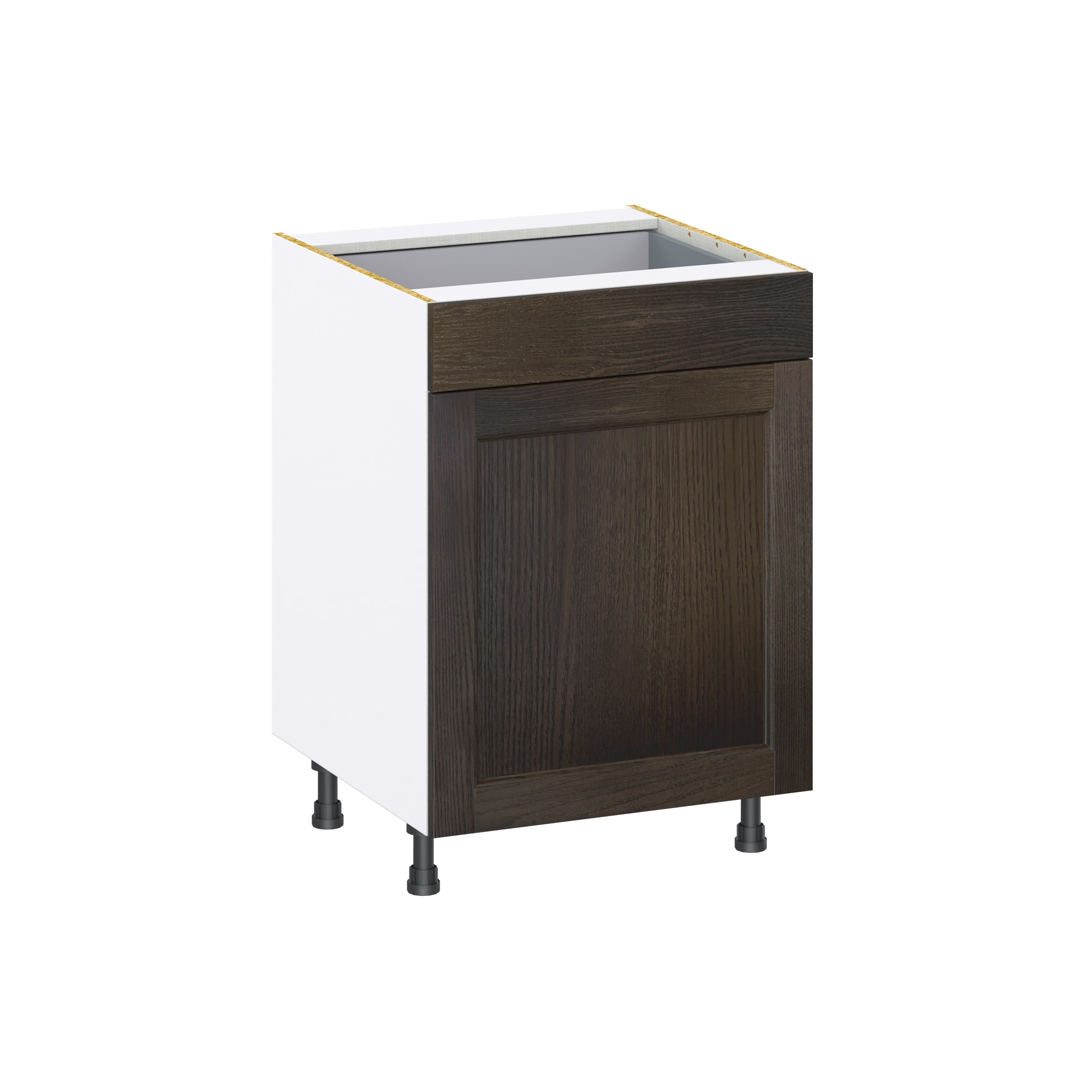 Hugo&Borg DSB24(L/R)-MO Montclaire 24-in W x 34.5-in H x 24-in D Wood Base Fully assembled Cabinet (Recessed Panel Shaker)