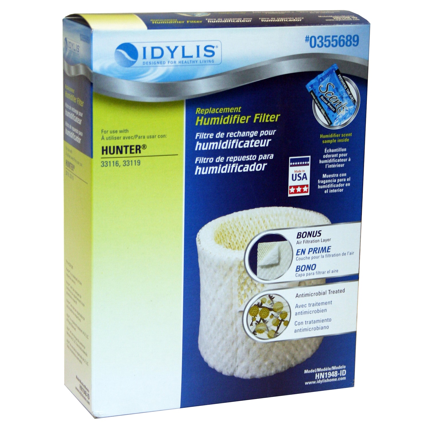 Idylis HN1948-ID Replacement Humidifier Filter