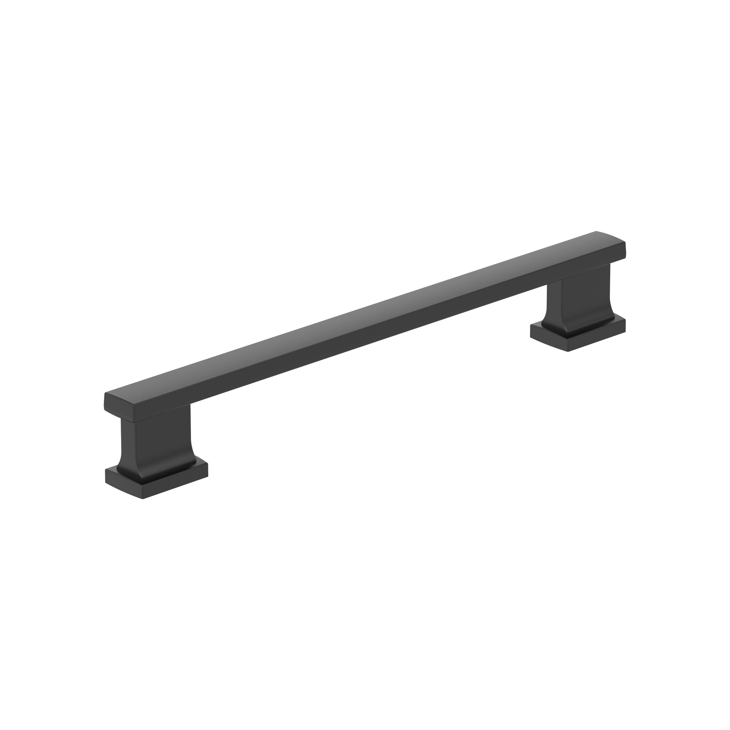 Amerock 25VMP37093MB Triomphe 6-5/16-in , 160mm Center to Center Matte Black Rectangular Bar 25 -Pack