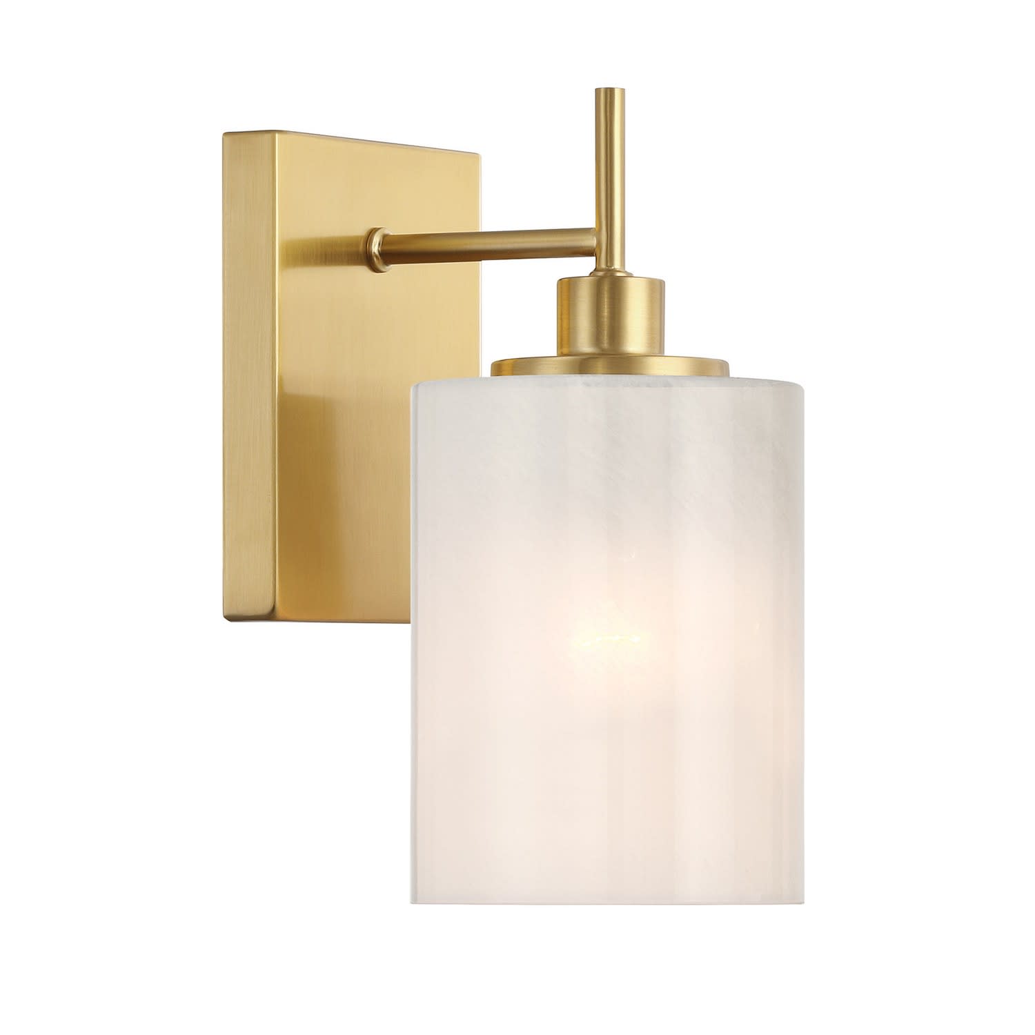 Trade Winds Lighting TW94370NB 1-Light Wall Light from Suzanne Collection in Natural Brass