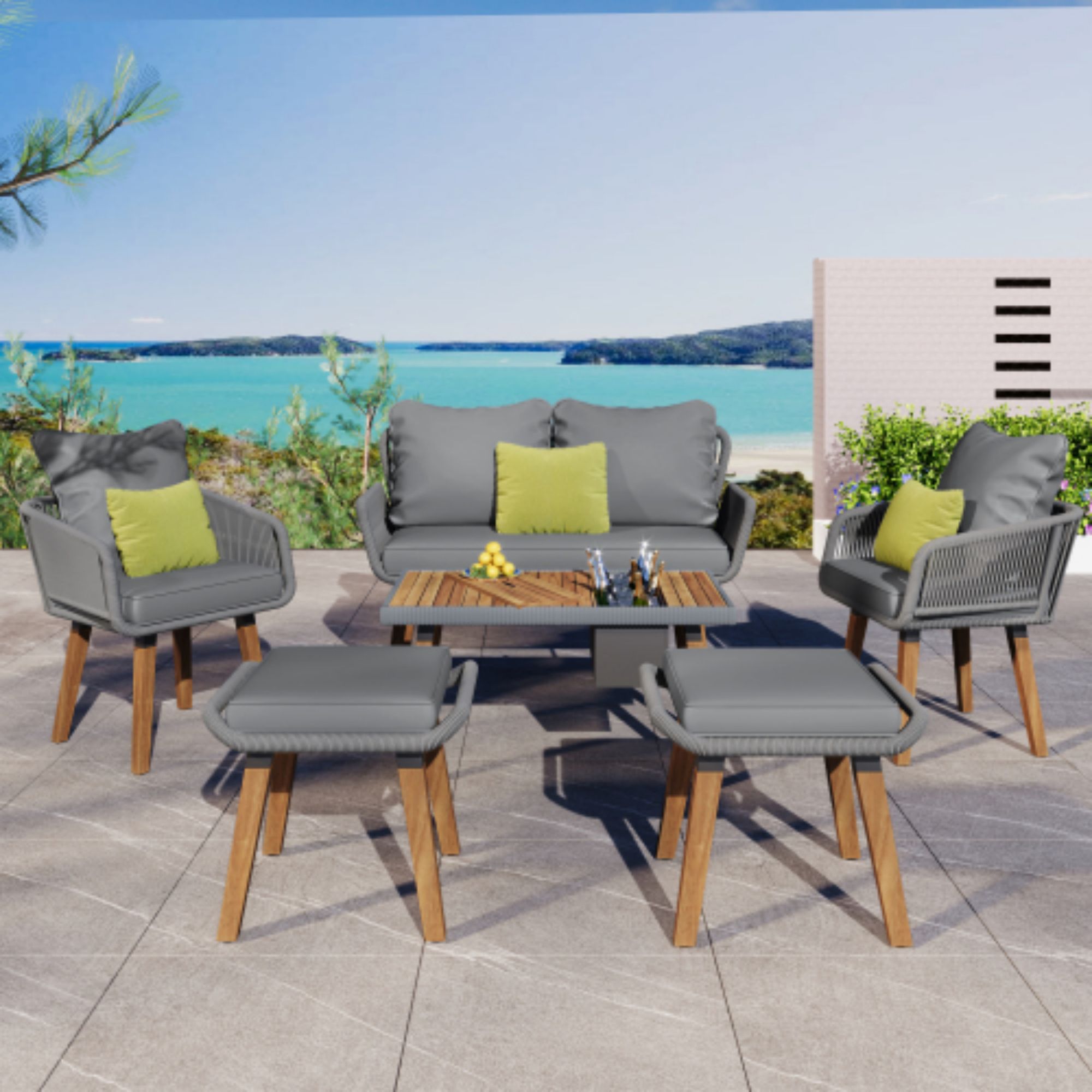 CASAINC WF-HW66867NY+ Patio-Conversation-Sets - View #3