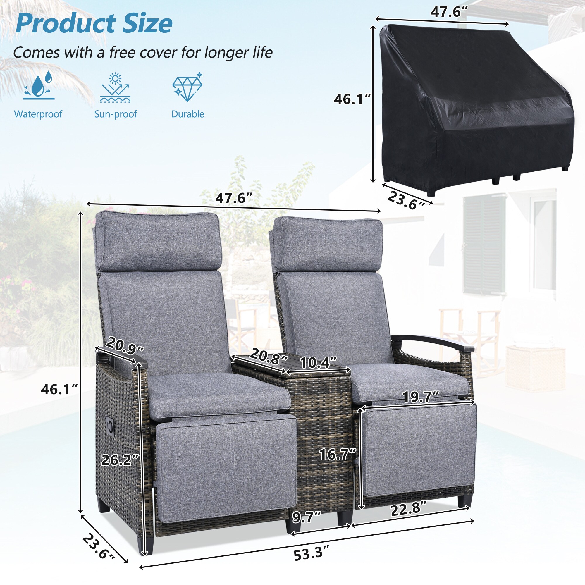 BABOOM BOM-0134152-OR Patio-Chairs - View #5