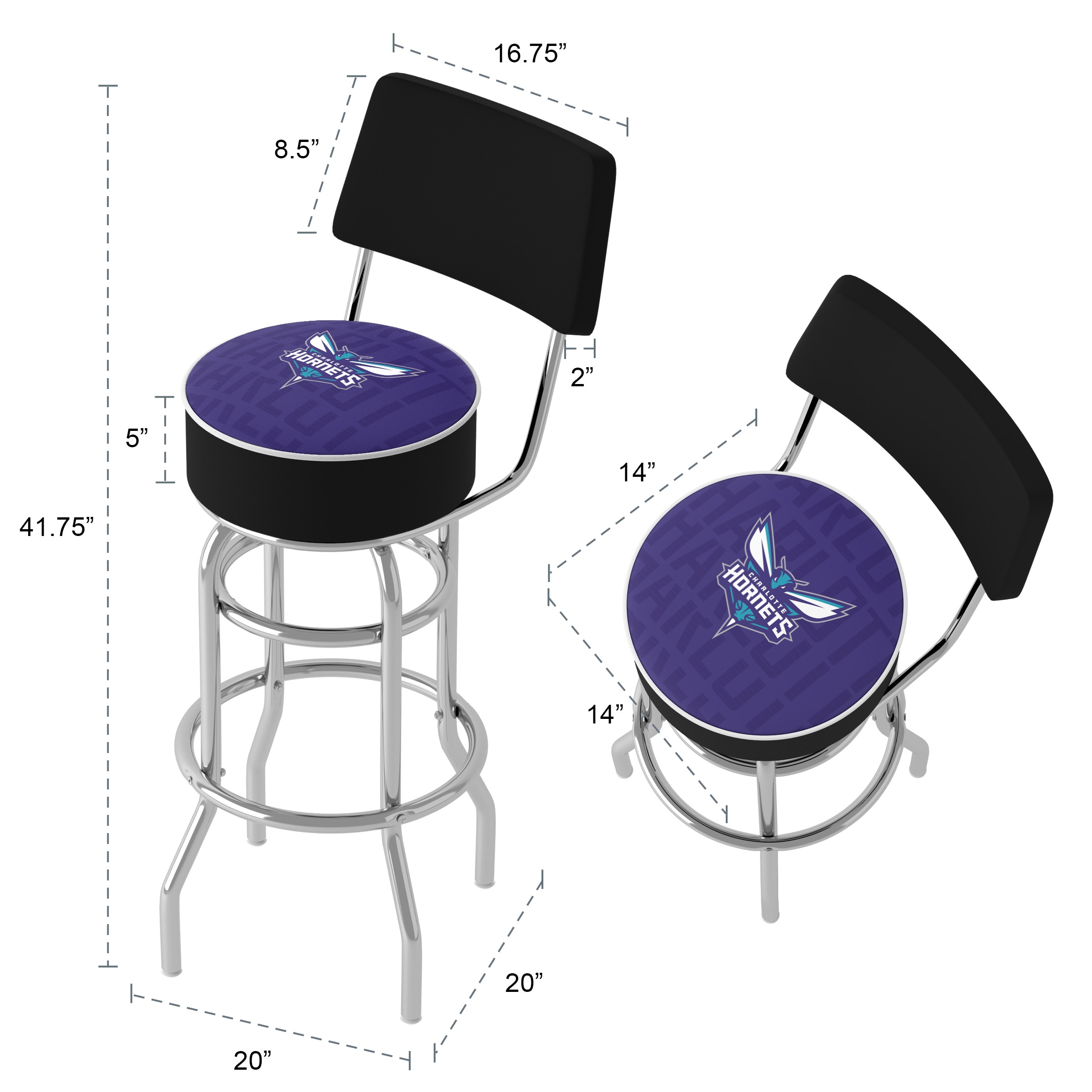 Trademark Gameroom NBA1100-CH3-TWN stools - View #6