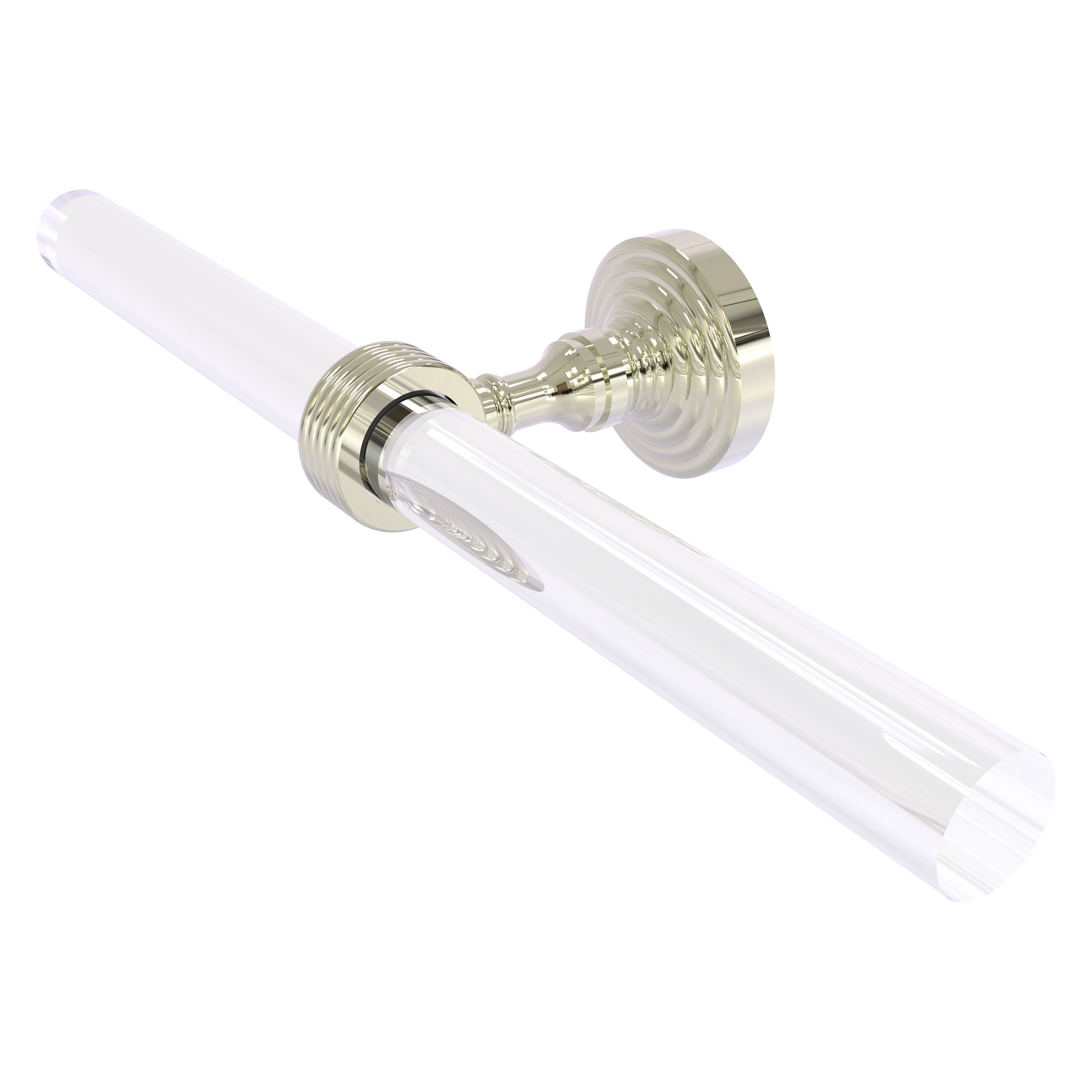 Allied Brass PG-HTBG-2-PNI Pacific Grove 15-in double Polished Nickel Wall mount Double Towel Bar