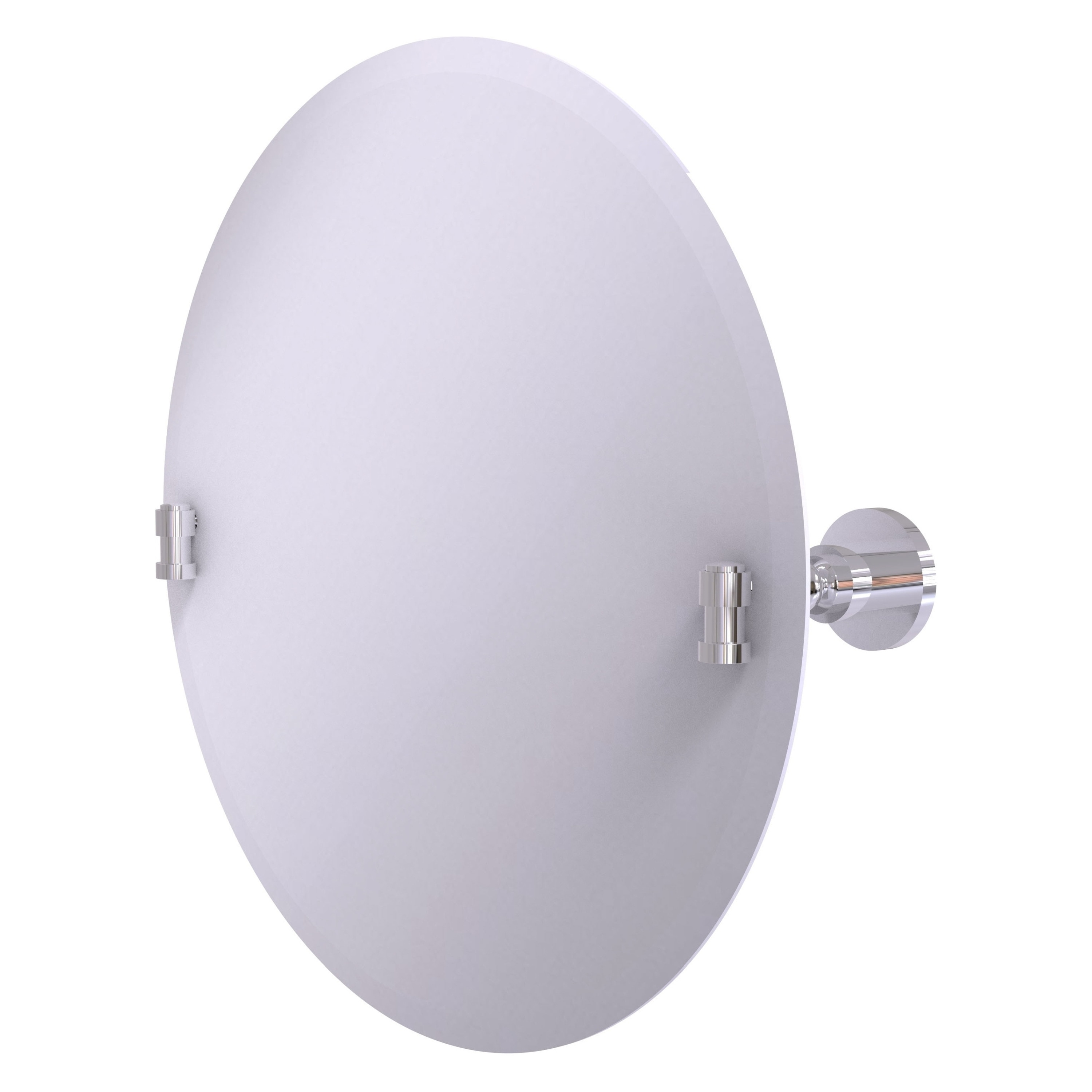Allied Brass WS-90-PC Washington Square 22-Inches x 22-Inches Beveled Frameless Round Tilting Bathroom Vanity Mirror ( Polished Chrome )